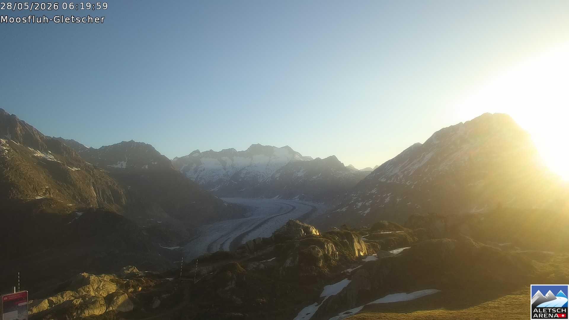 Archived image Webcam Moosfluh, Riederalp