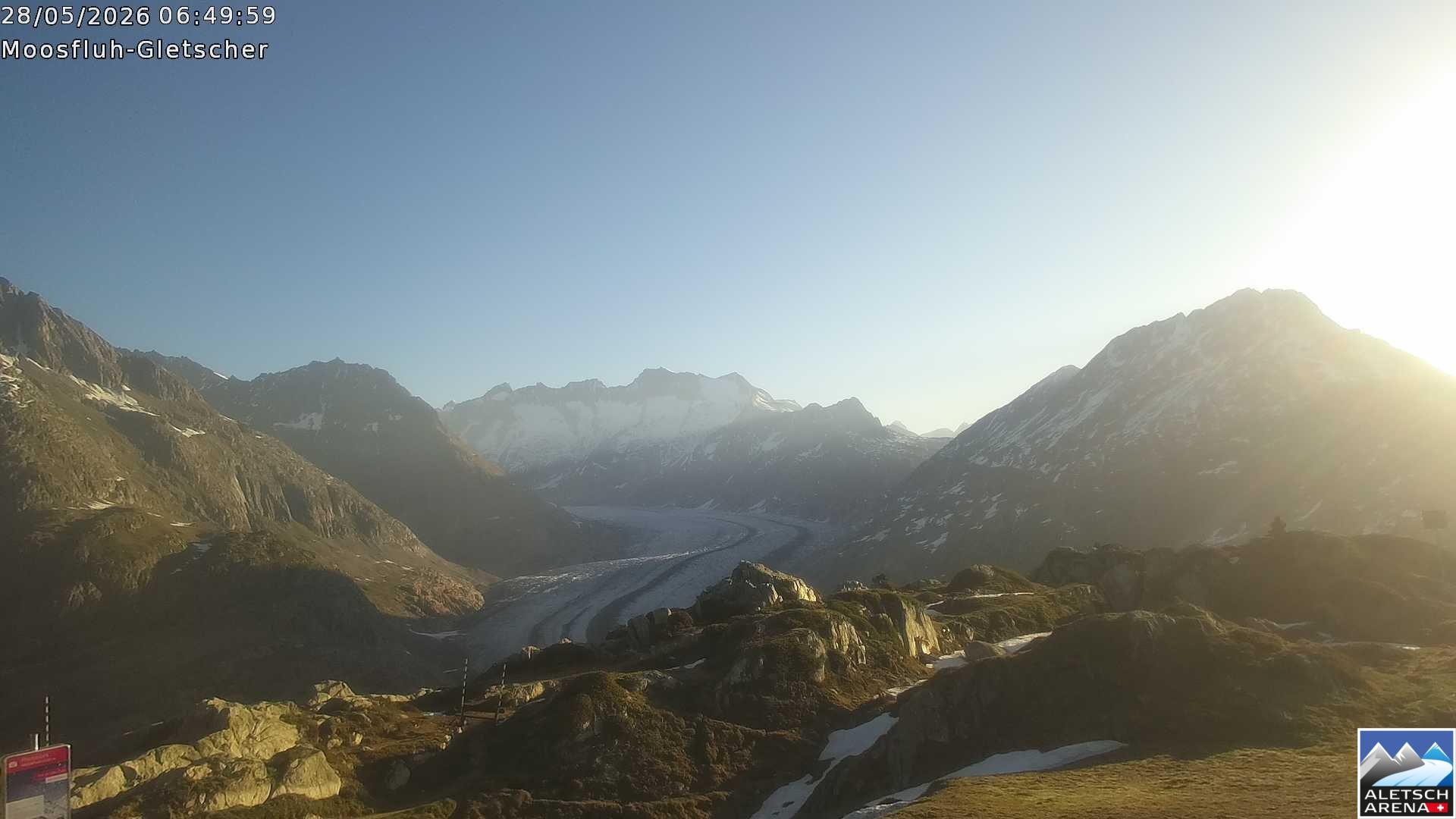 Archived image Webcam Moosfluh, Riederalp