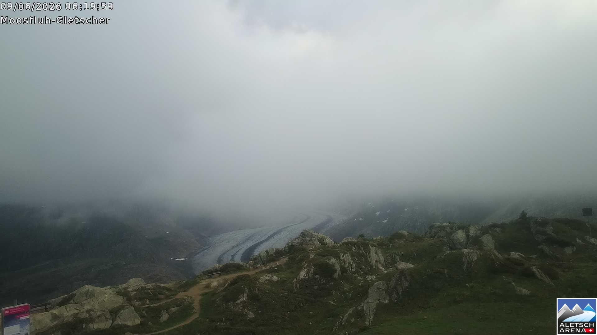 Archived image Webcam Moosfluh, Riederalp