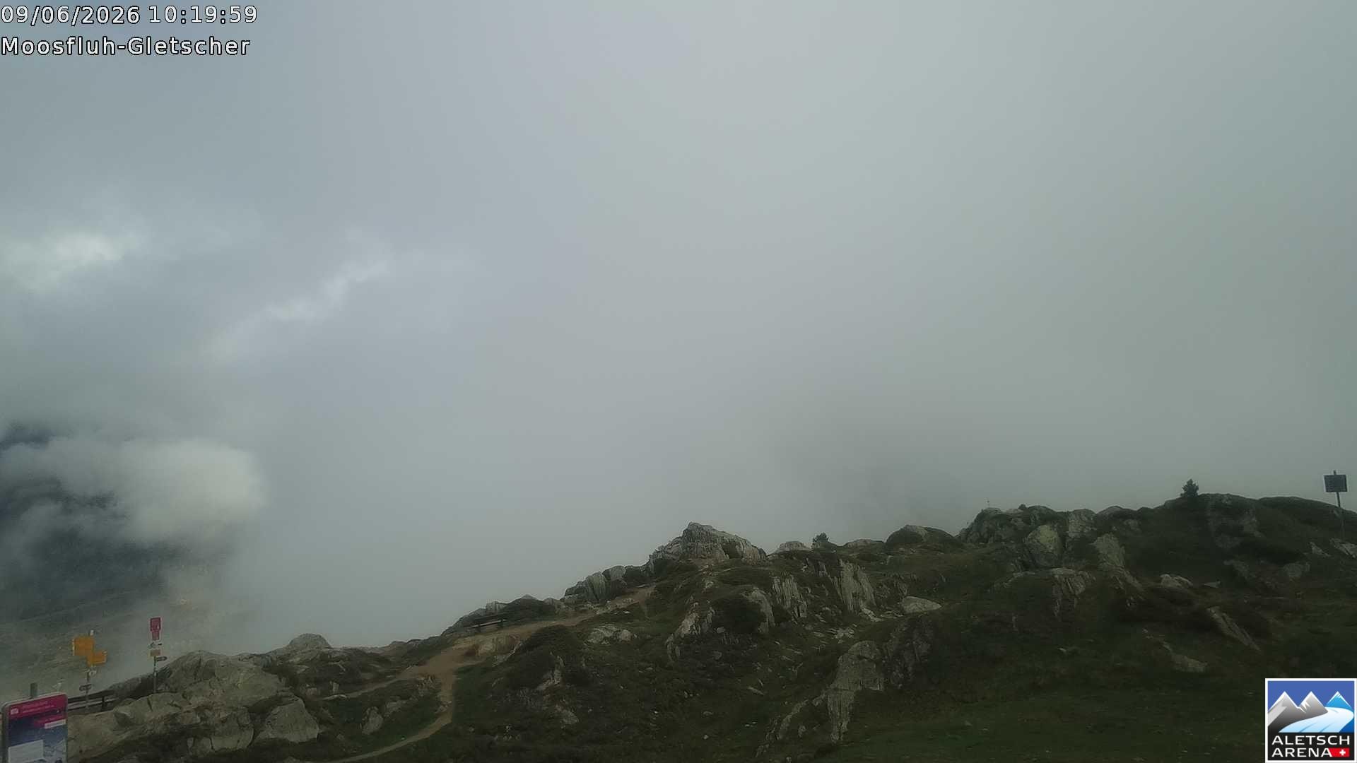 Archived image Webcam Moosfluh, Riederalp
