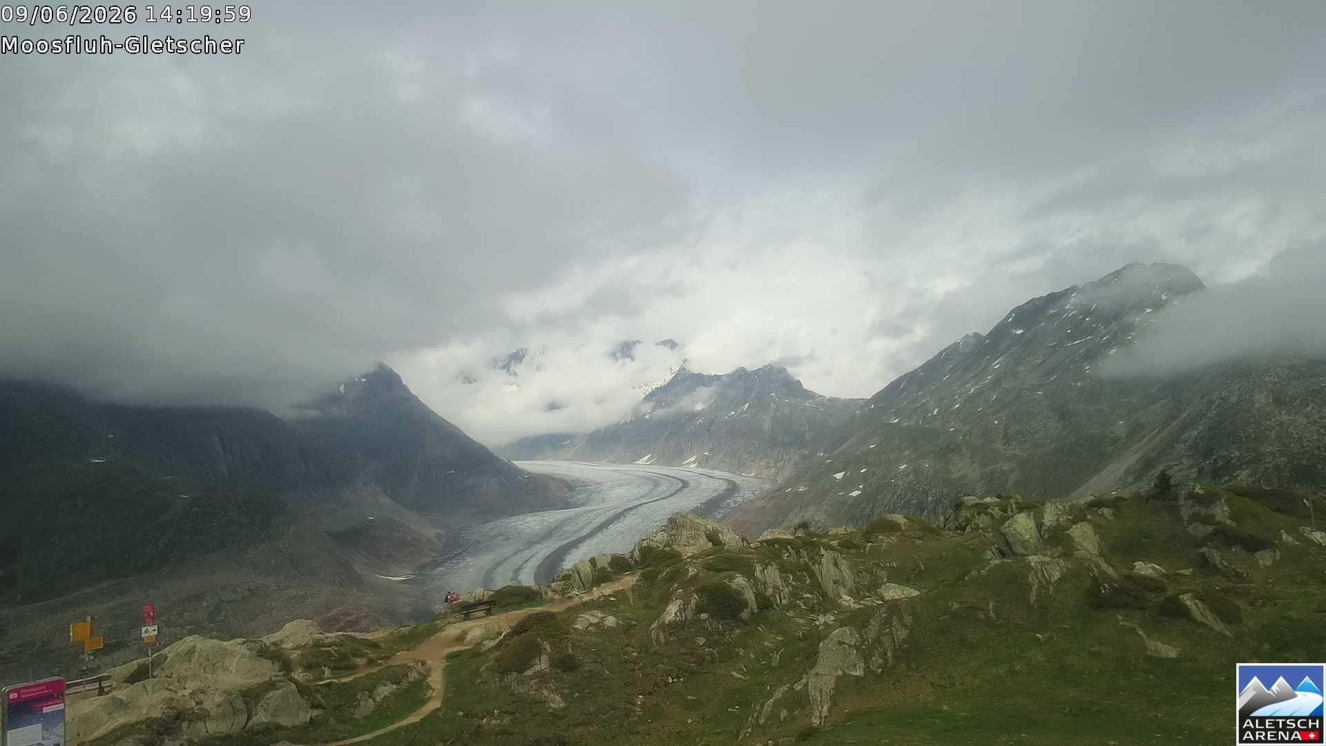 Archived image Webcam Moosfluh, Riederalp