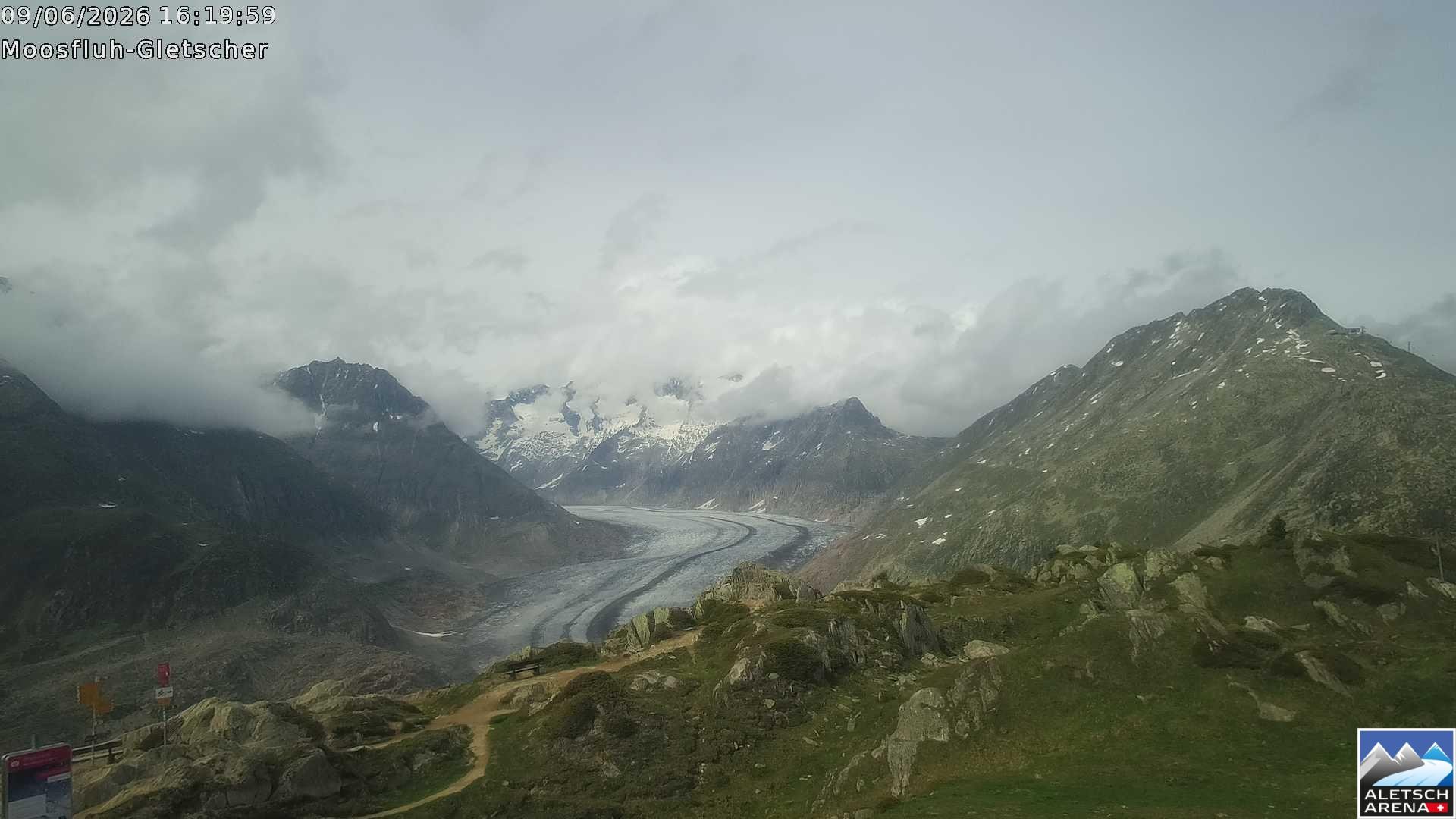 Archived image Webcam Moosfluh, Riederalp