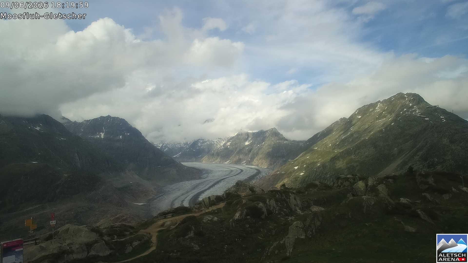 Archived image Webcam Moosfluh, Riederalp