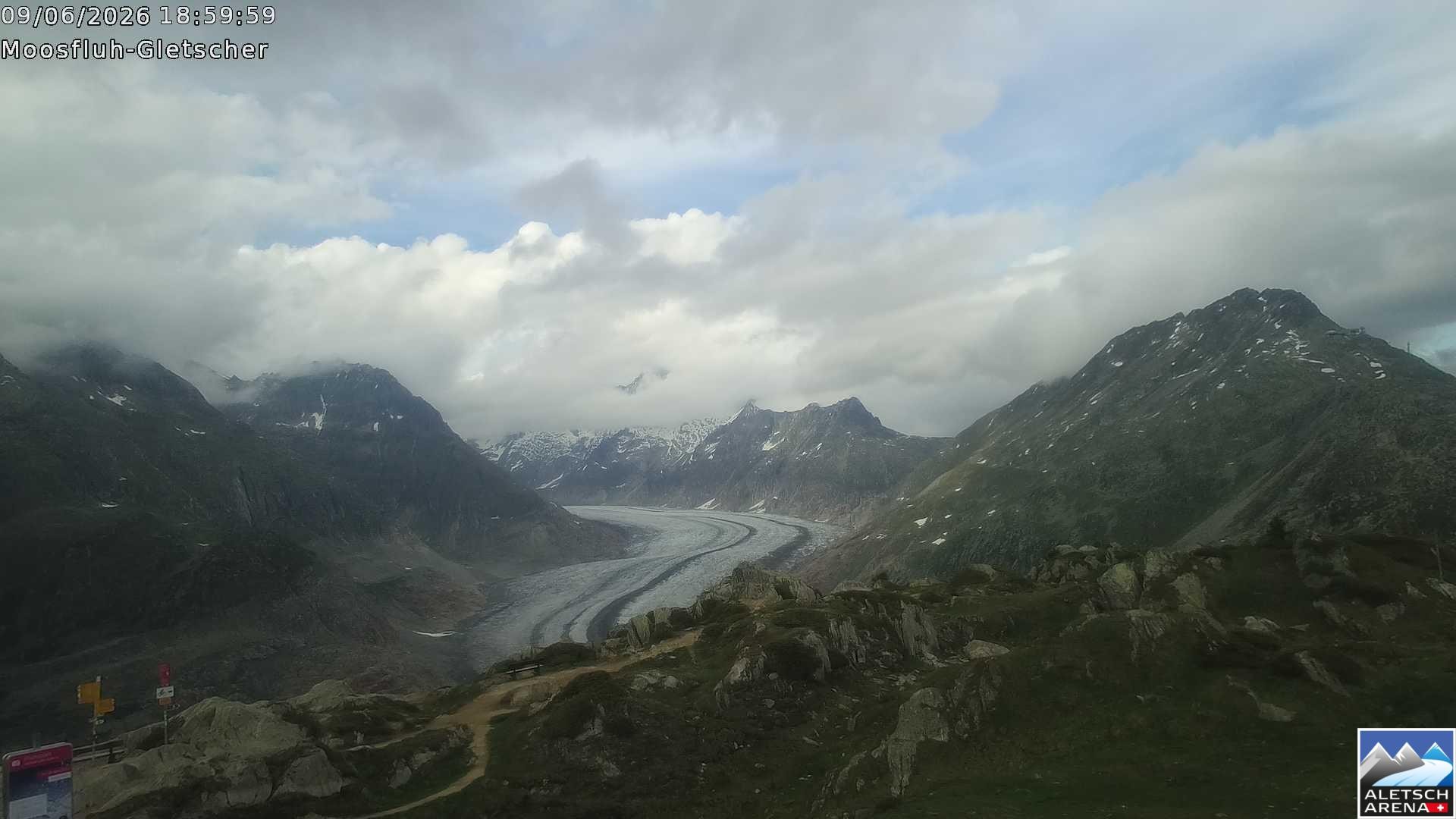 Archived image Webcam Moosfluh, Riederalp
