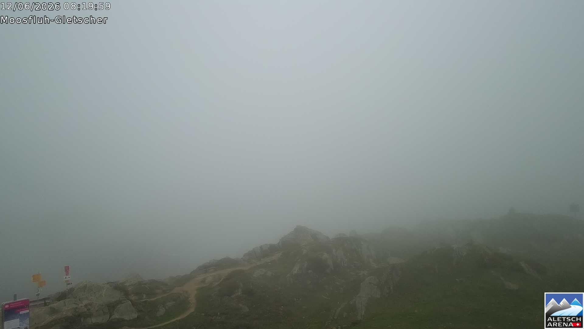 Archiv Foto Webcam Riederalp - Aletschgletscher