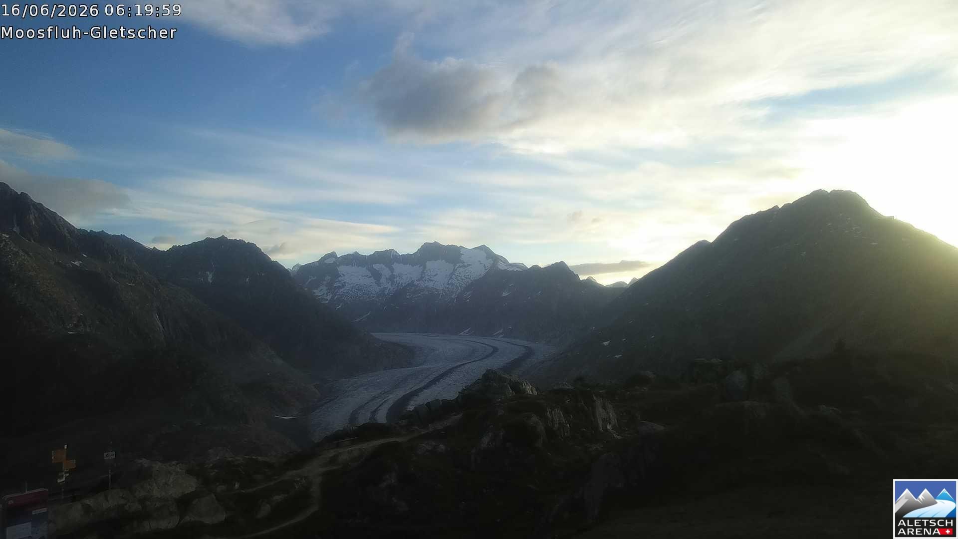 Archived image Webcam Moosfluh, Riederalp