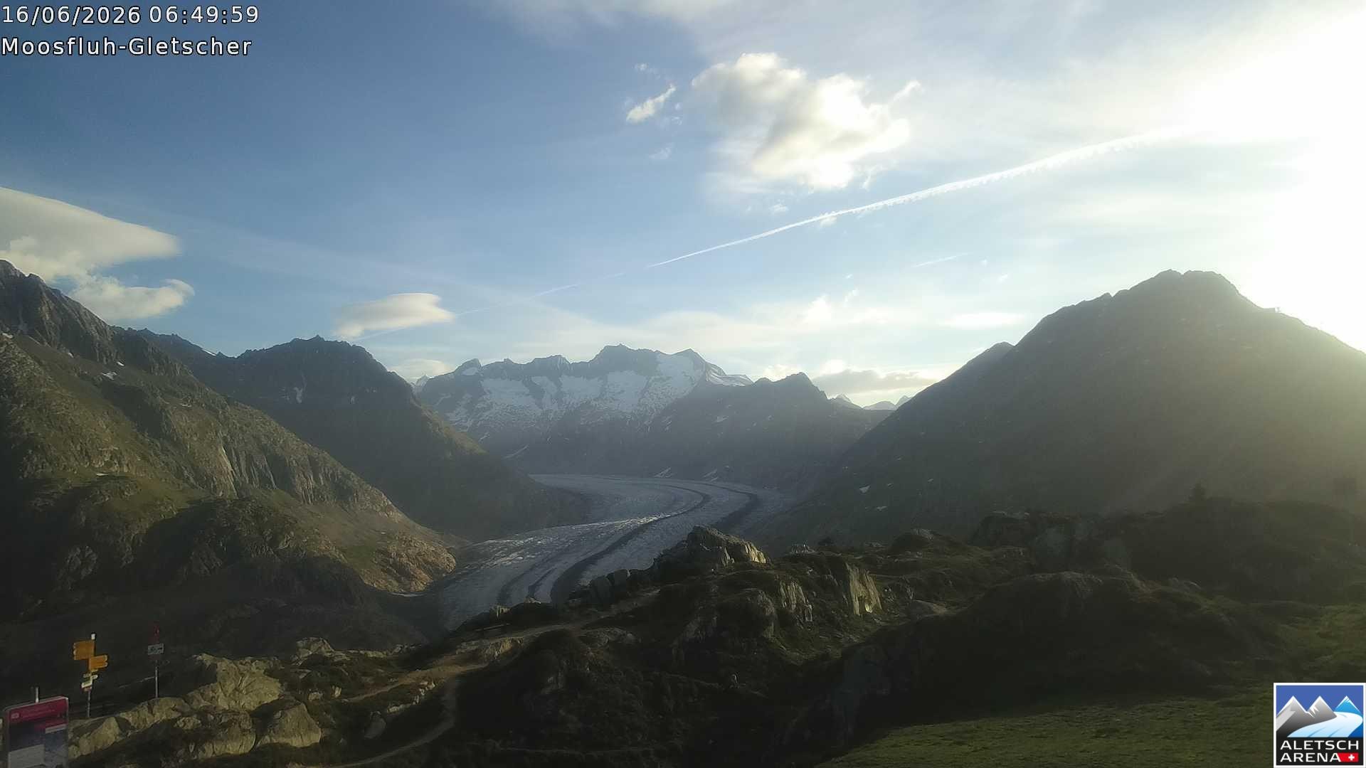 Archived image Webcam Moosfluh, Riederalp