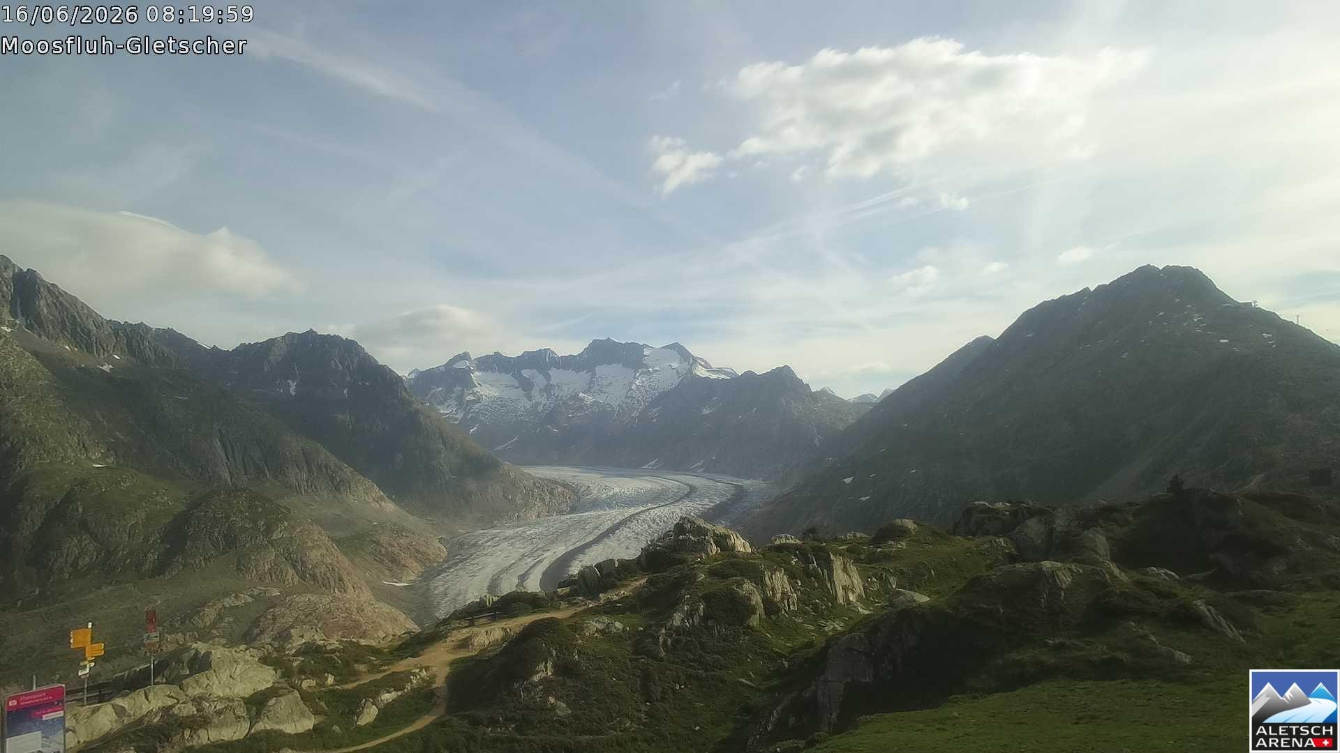 Archived image Webcam Moosfluh, Riederalp