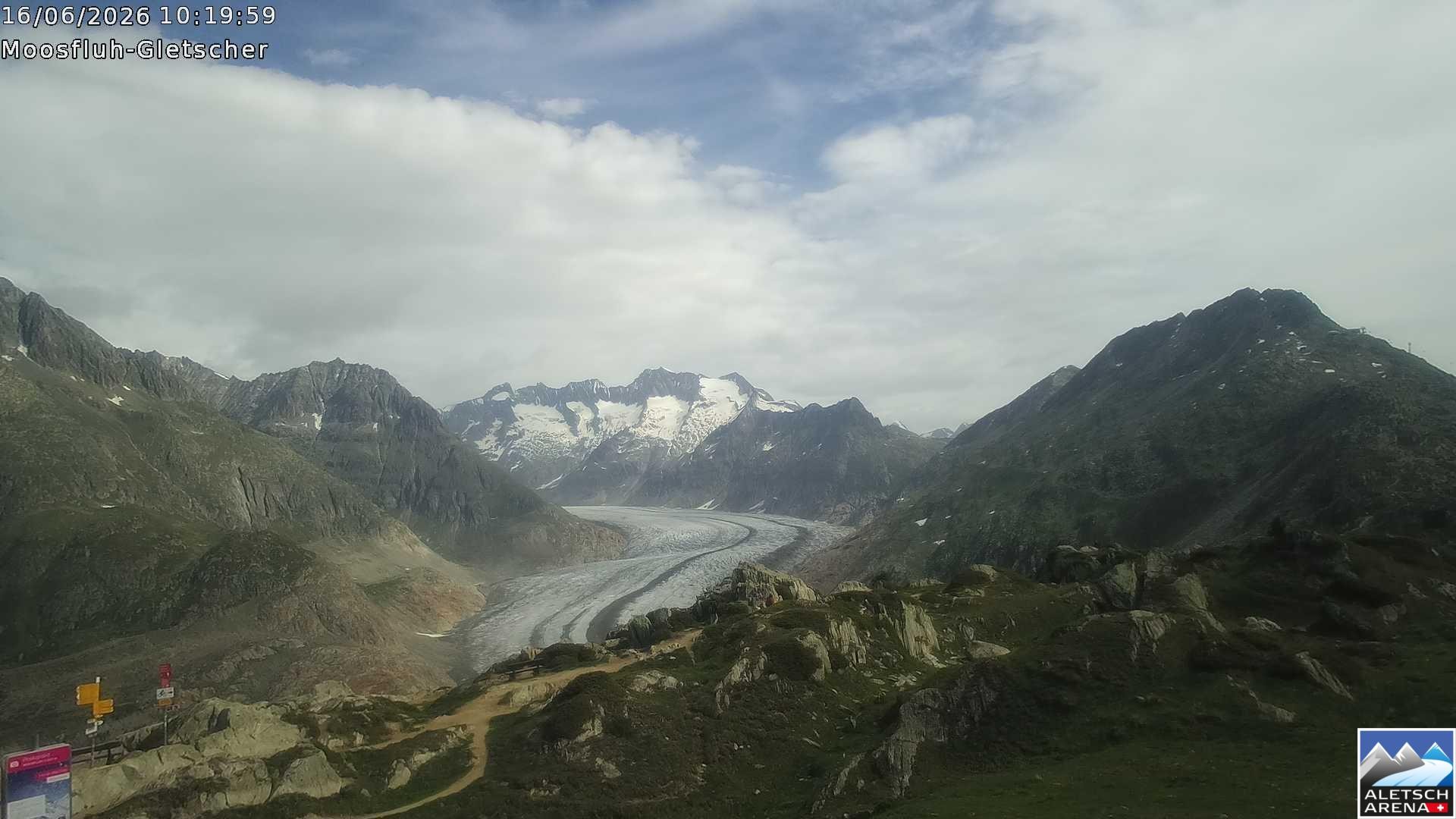 Archived image Webcam Moosfluh, Riederalp