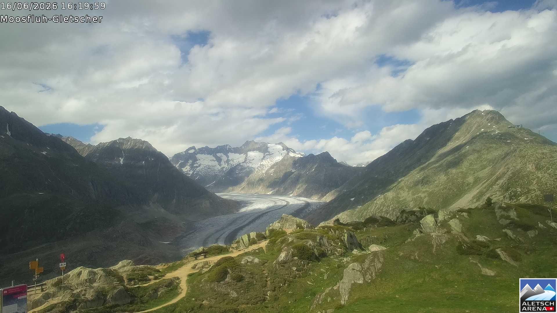 Archived image Webcam Moosfluh, Riederalp
