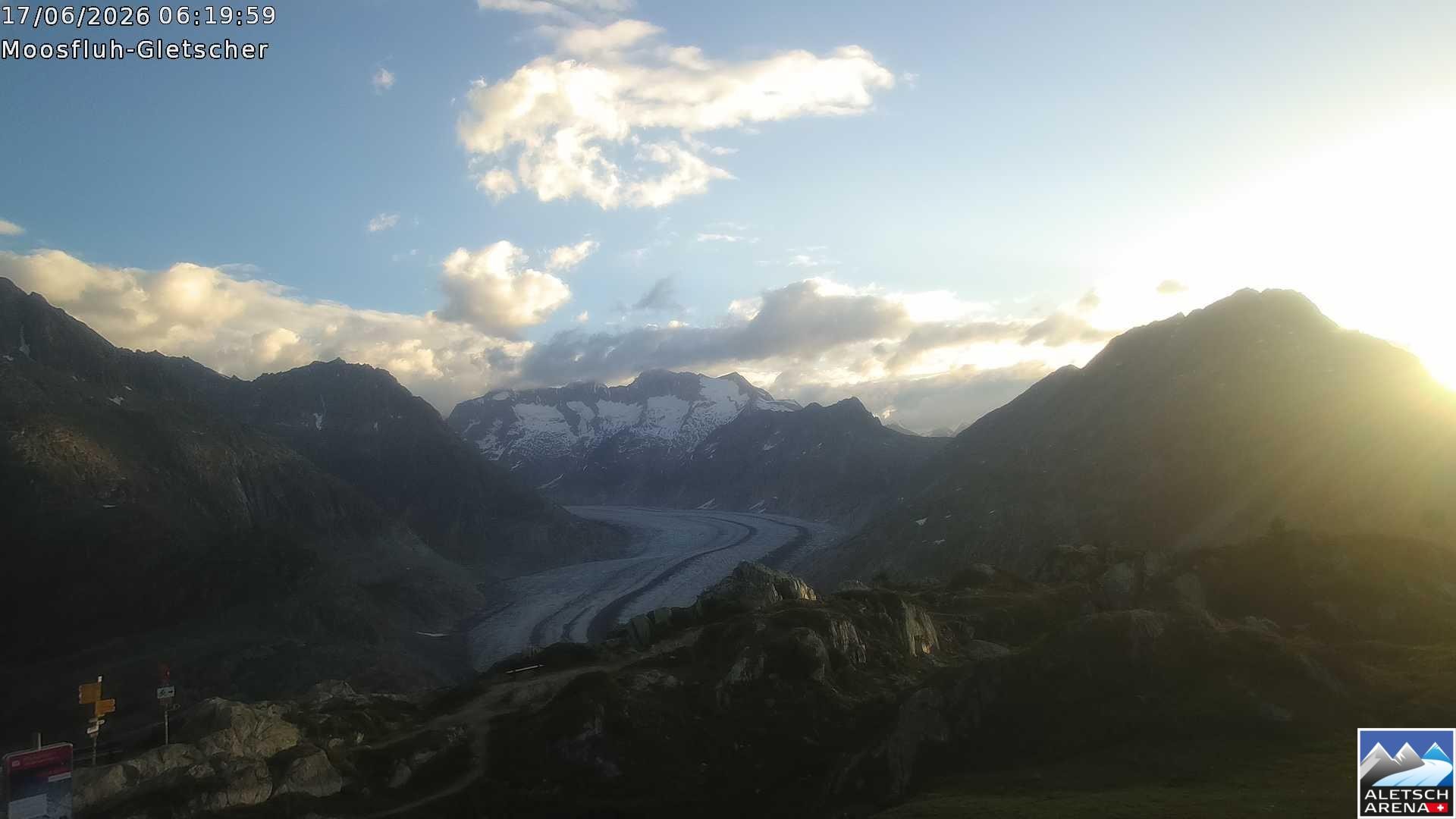 Archived image Webcam Moosfluh, Riederalp
