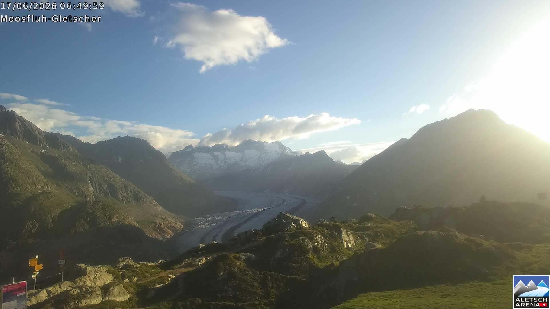 Archived image Webcam Moosfluh, Riederalp