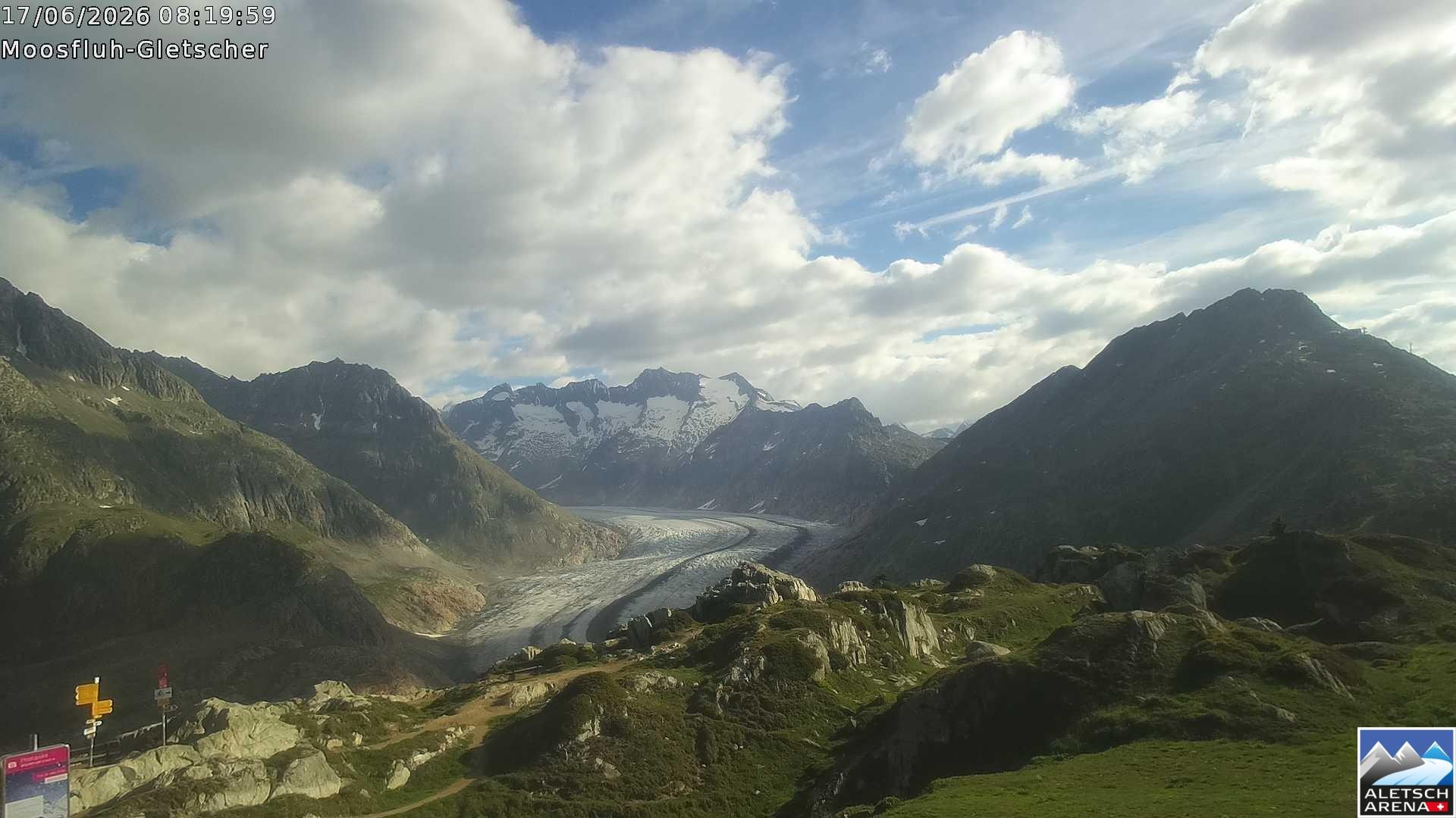 Archived image Webcam Moosfluh, Riederalp
