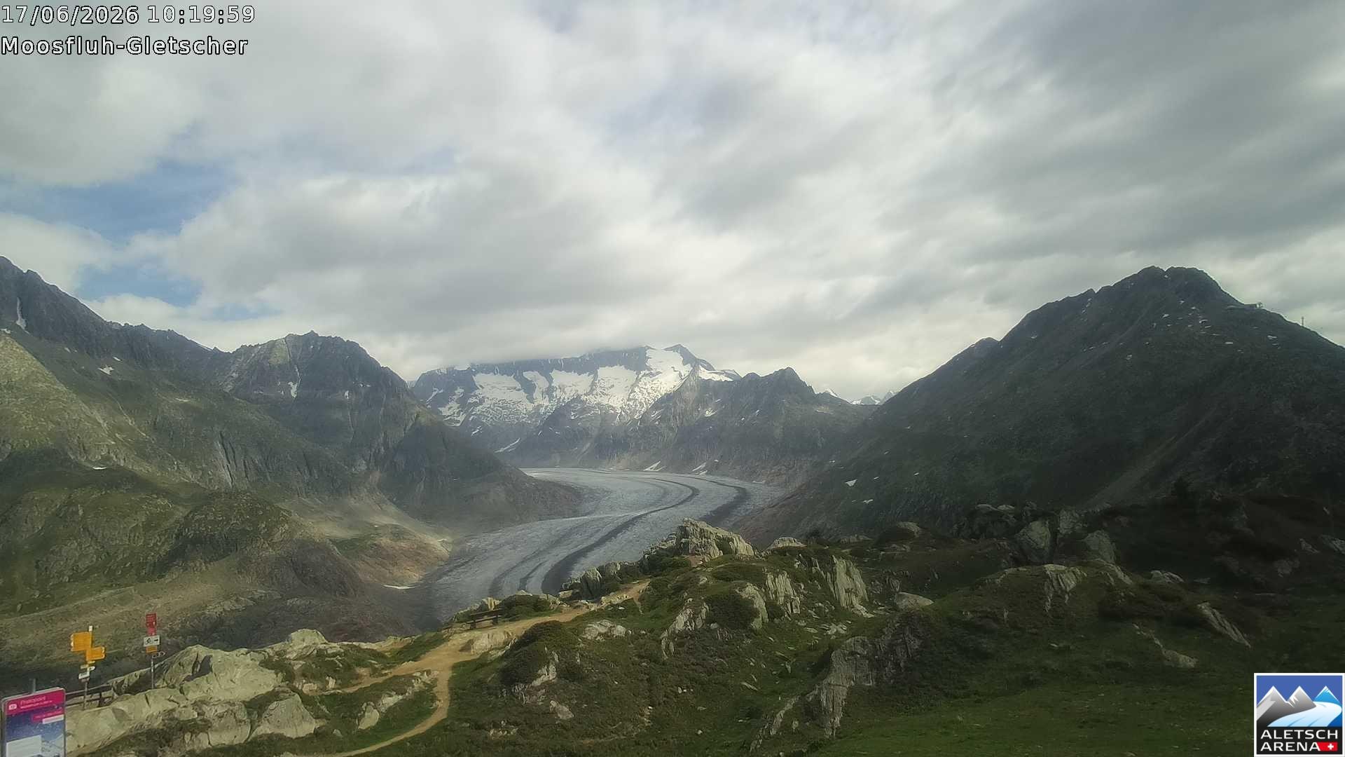 Archived image Webcam Moosfluh, Riederalp
