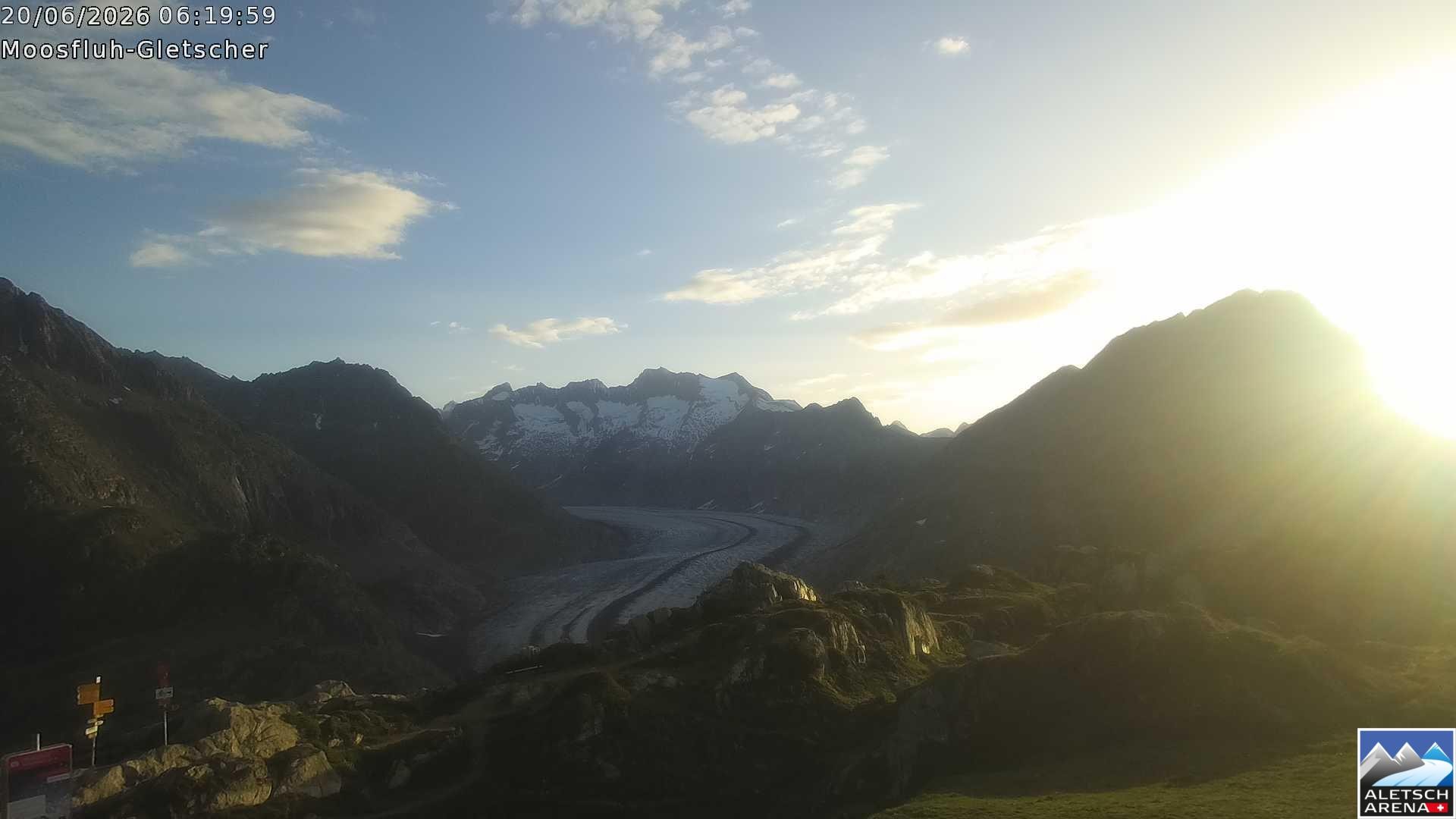 Archived image Webcam Moosfluh, Riederalp