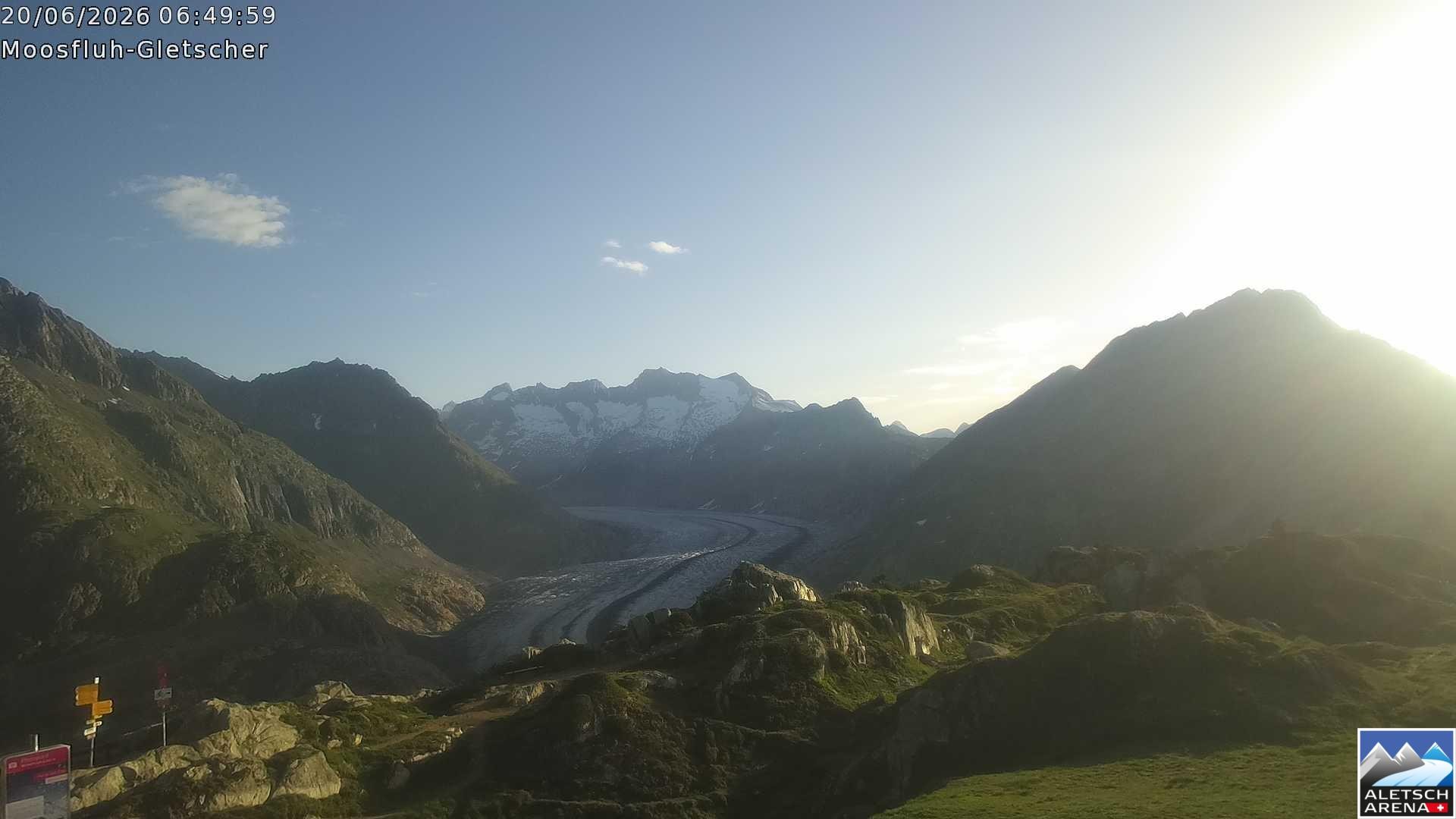 Archived image Webcam Moosfluh, Riederalp