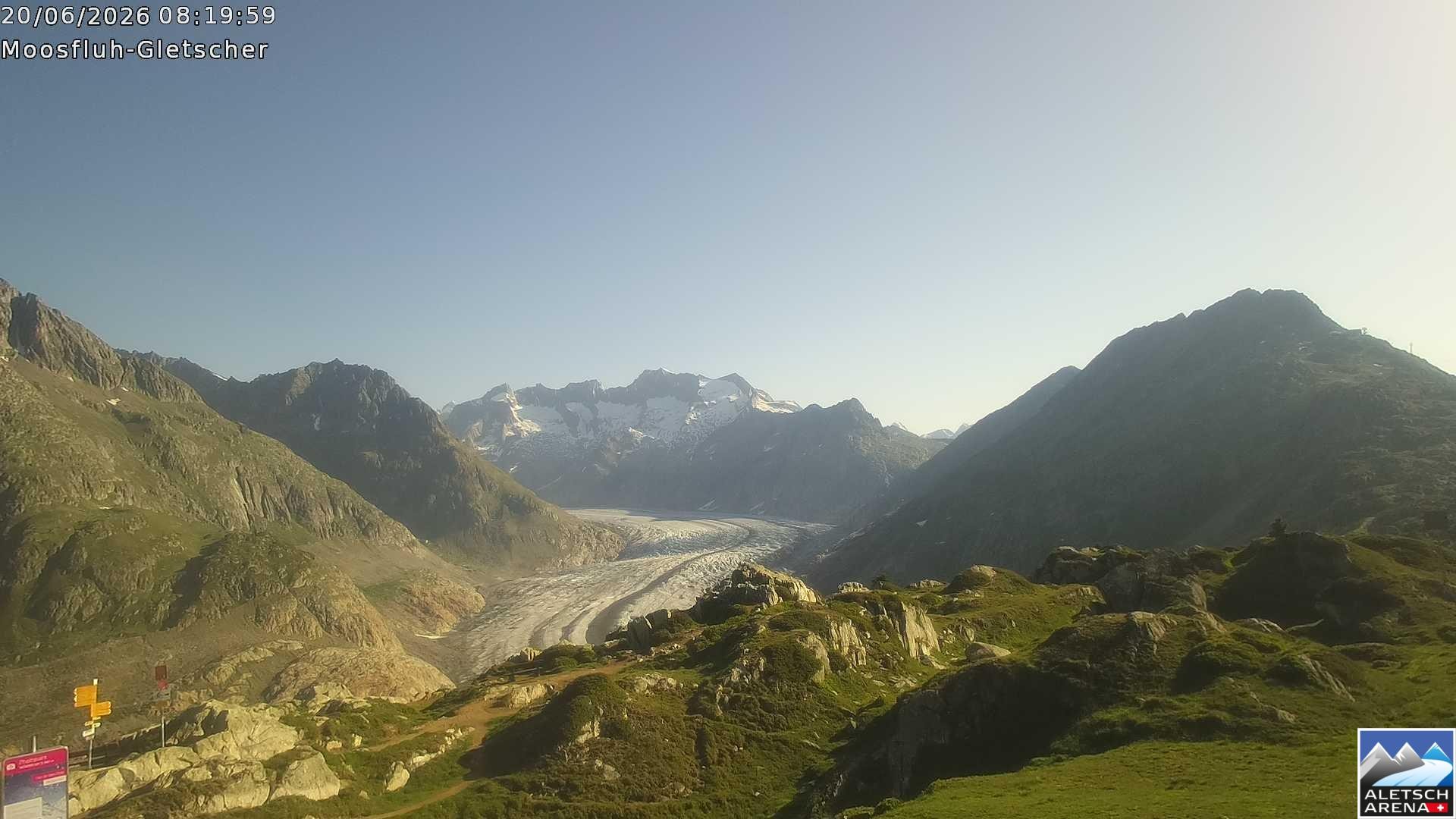 Archived image Webcam Moosfluh, Riederalp