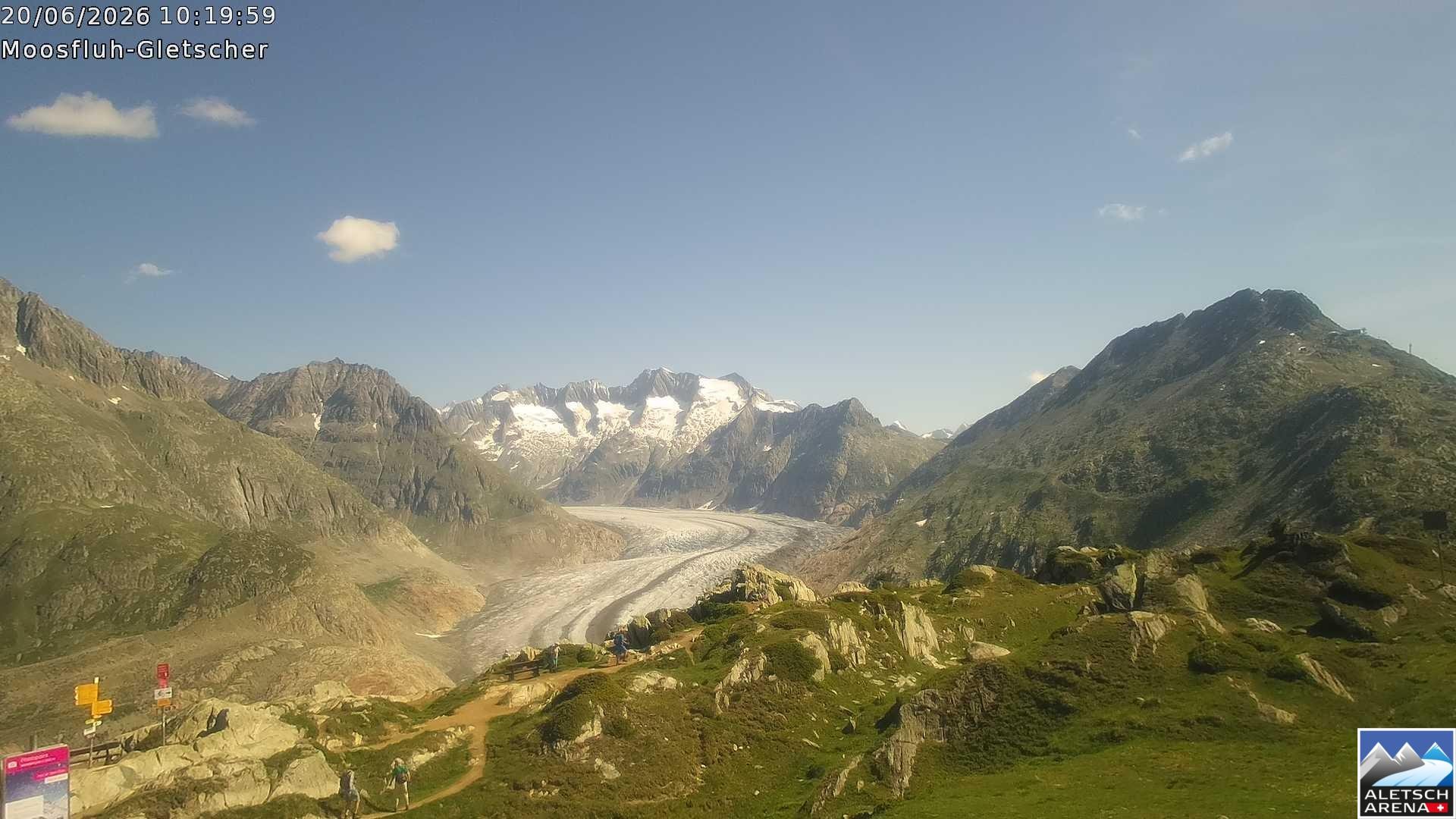 Archived image Webcam Moosfluh, Riederalp