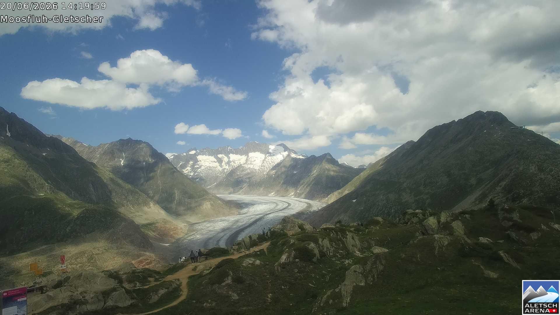 Archived image Webcam Moosfluh, Riederalp