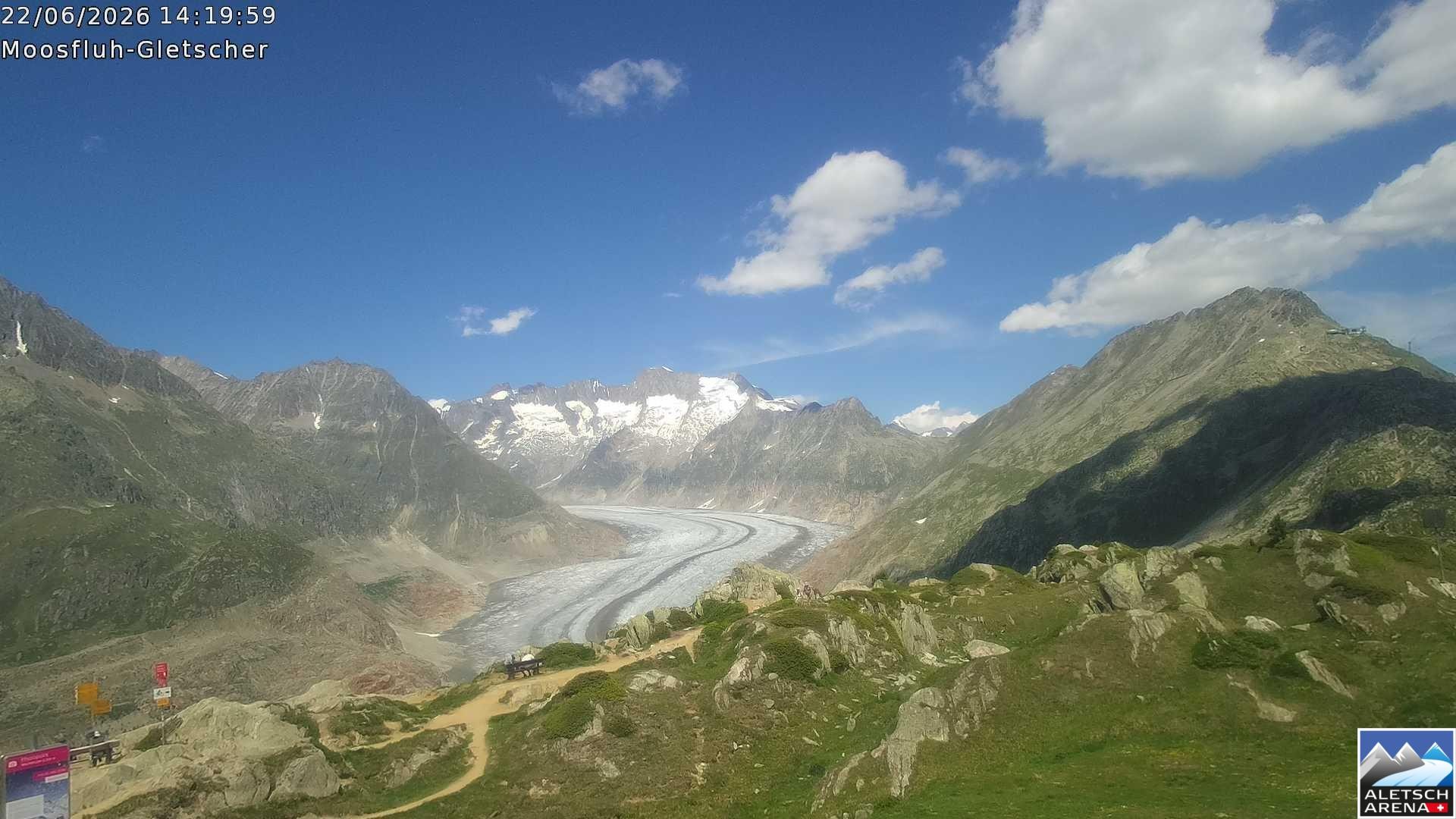 Archived image Webcam Moosfluh, Riederalp