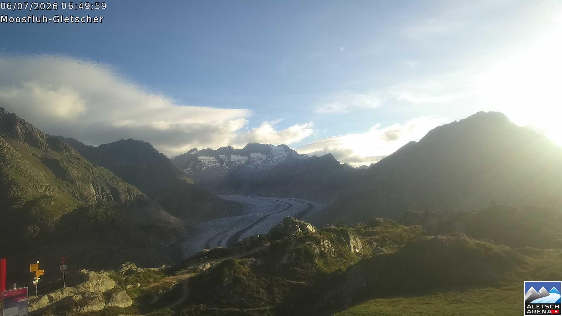Archived image Webcam Moosfluh, Riederalp