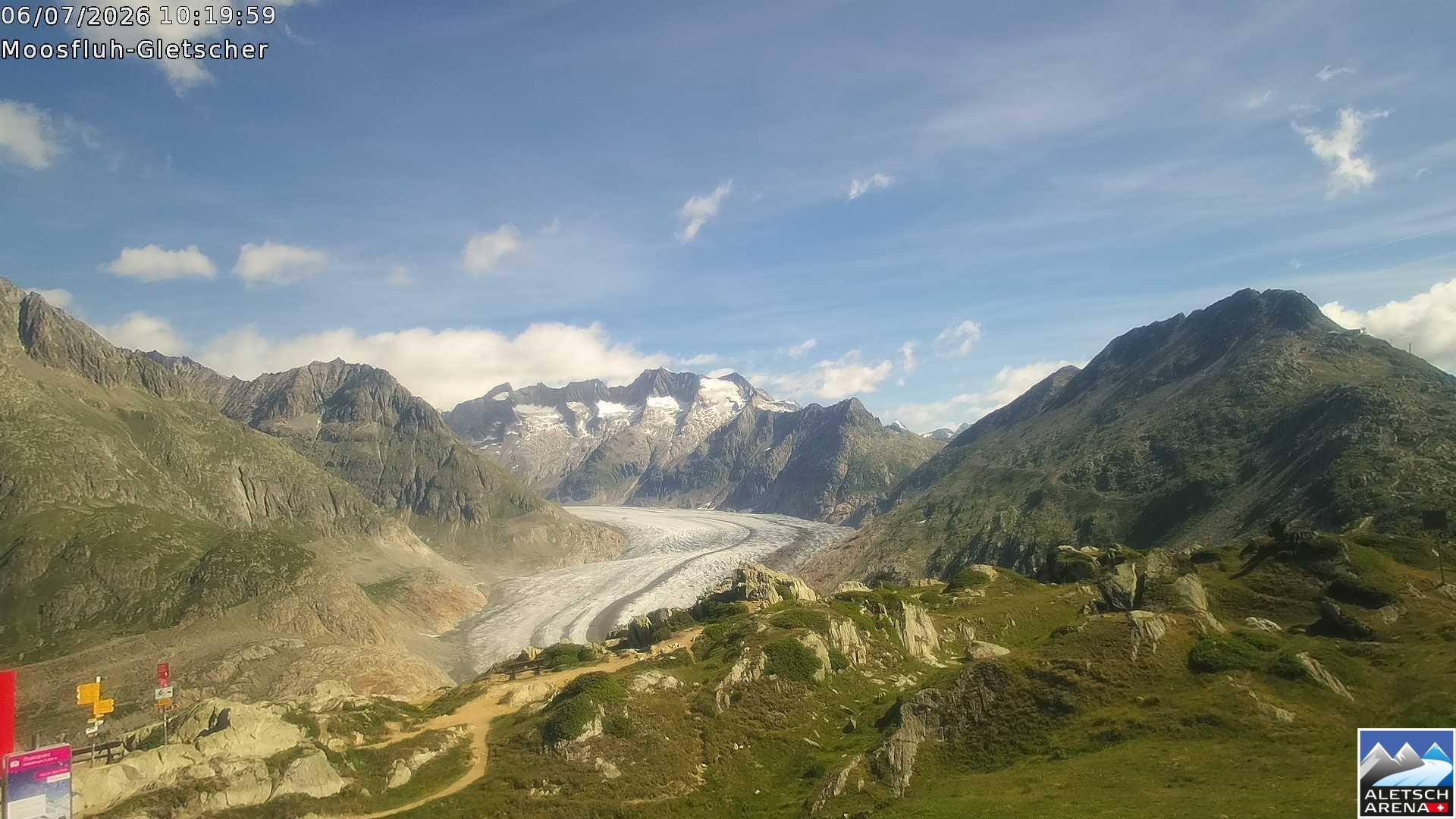 Archived image Webcam Moosfluh, Riederalp