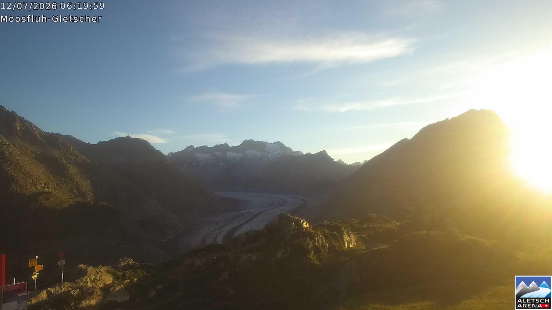 Archived image Webcam Moosfluh, Riederalp