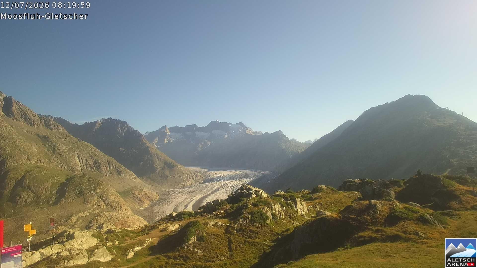 Archived image Webcam Moosfluh, Riederalp