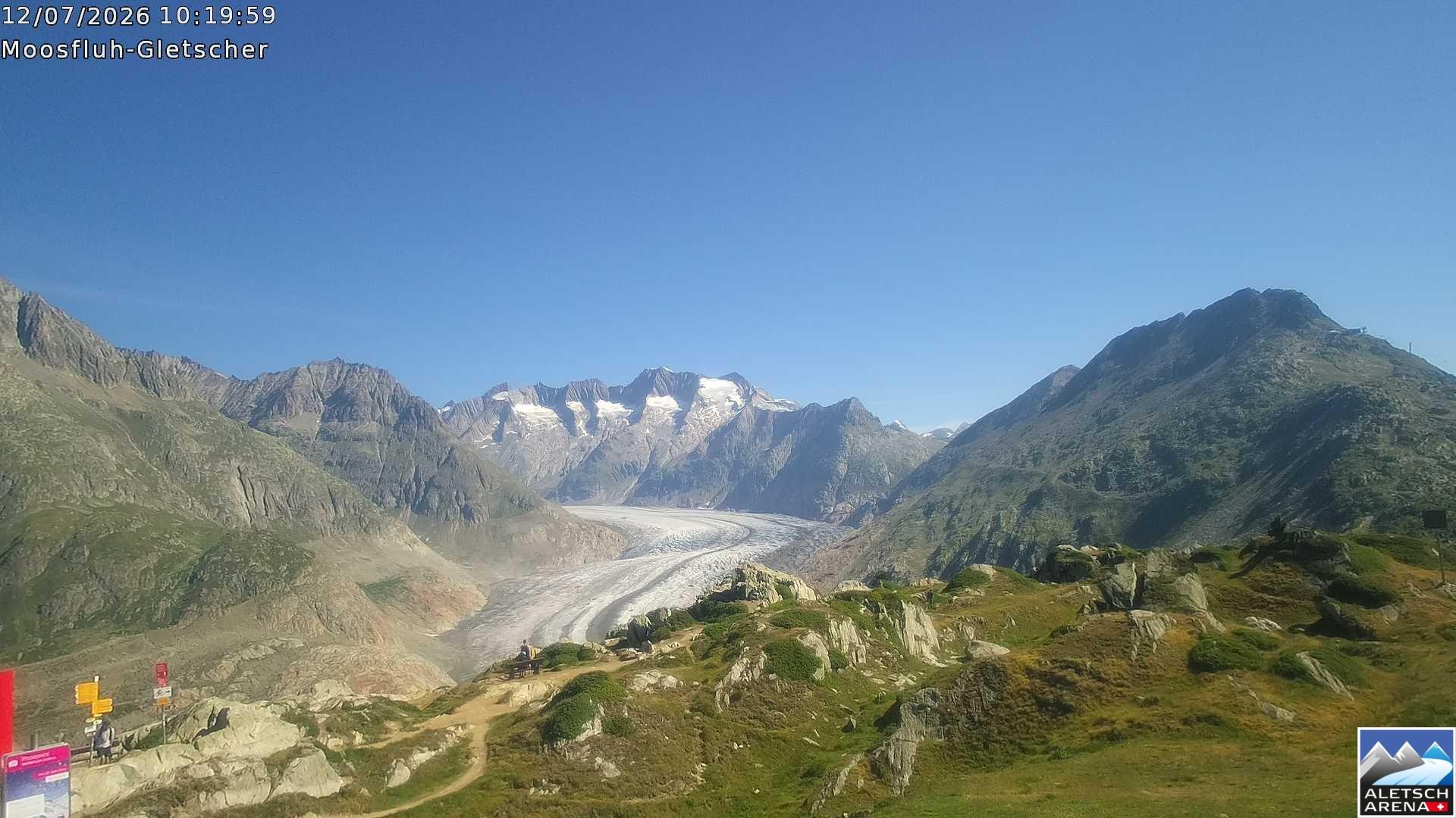 Archived image Webcam Moosfluh, Riederalp