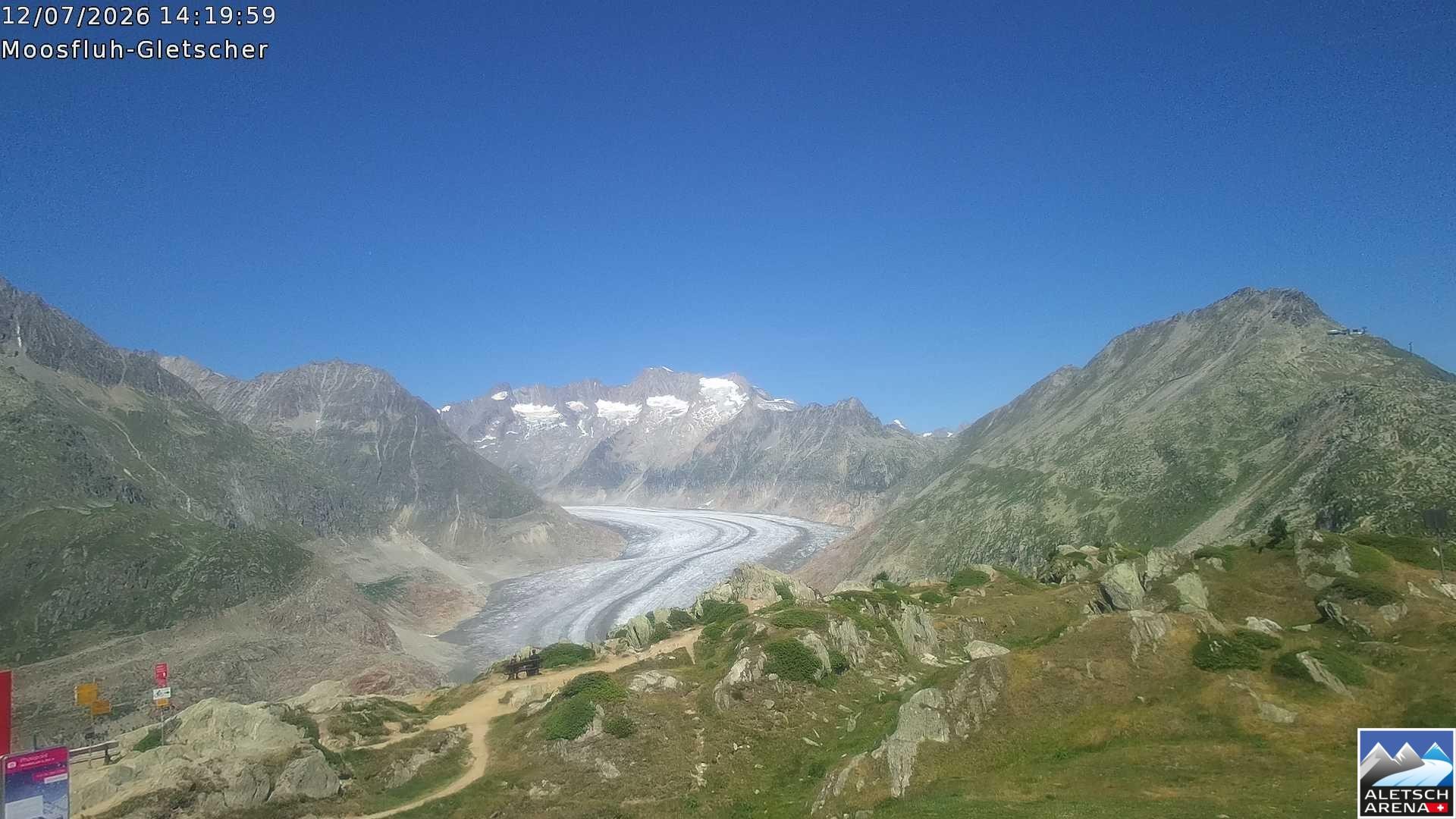 Archived image Webcam Moosfluh, Riederalp