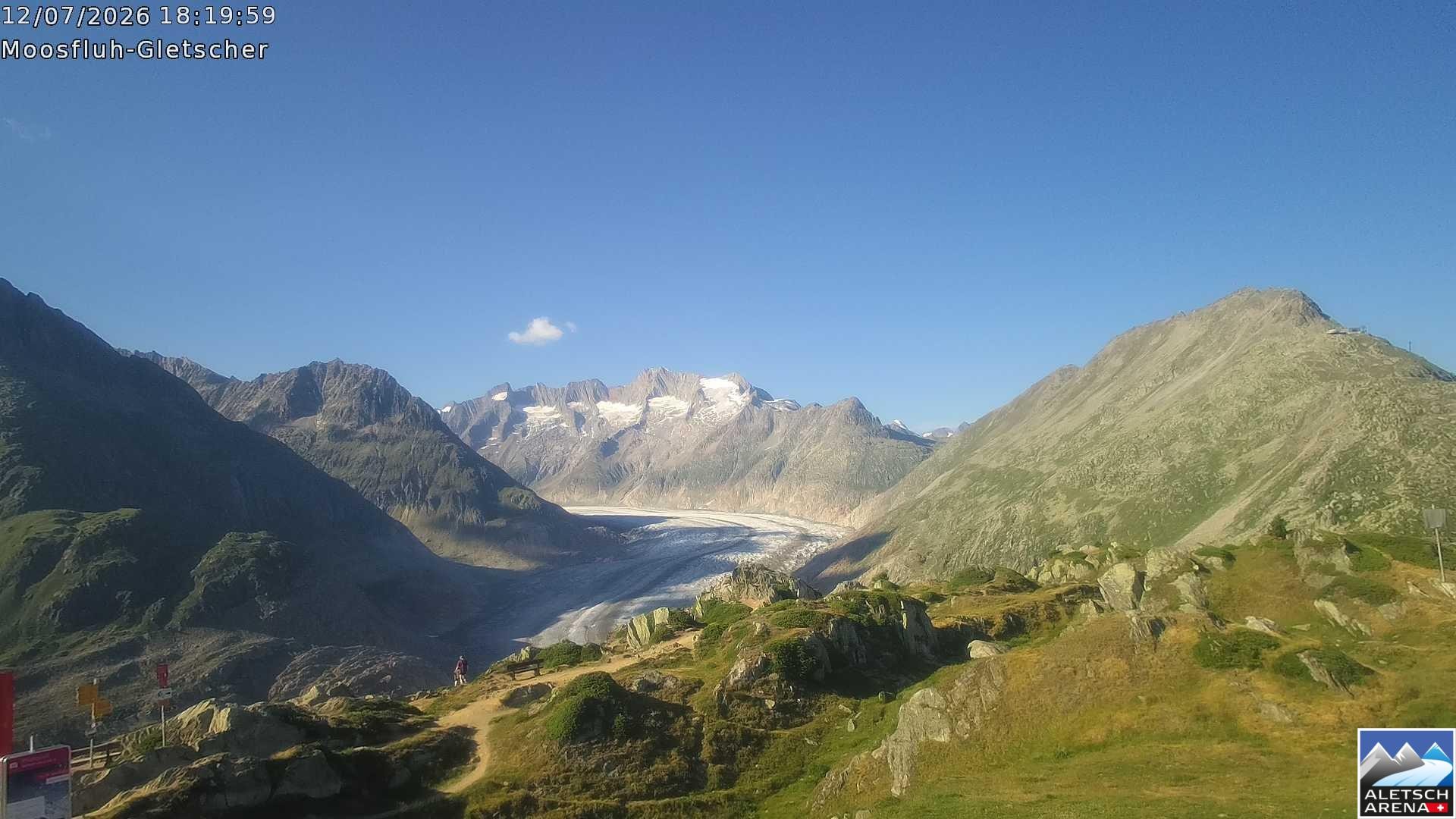 Archived image Webcam Moosfluh, Riederalp