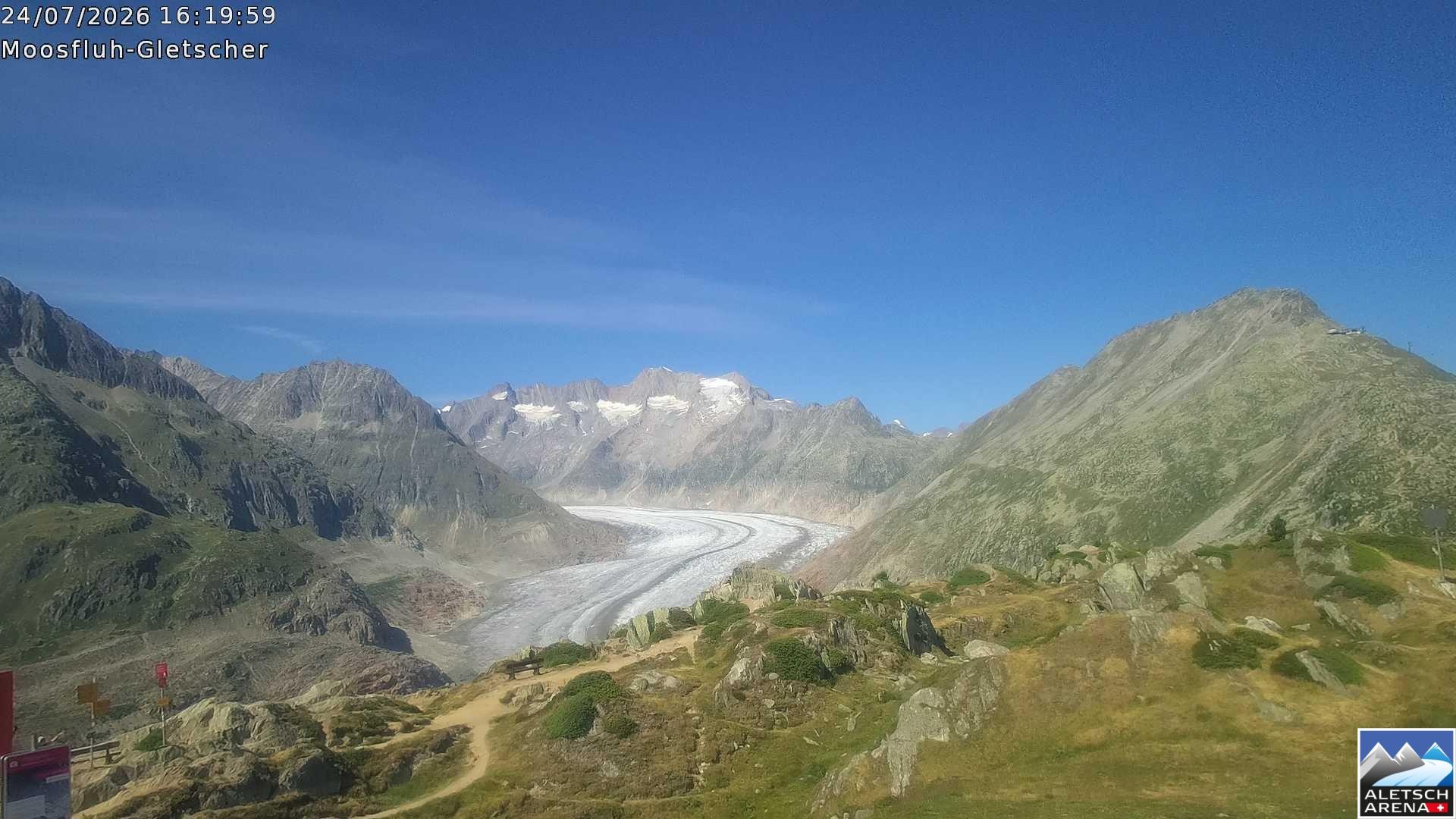 Archived image Webcam Moosfluh, Riederalp