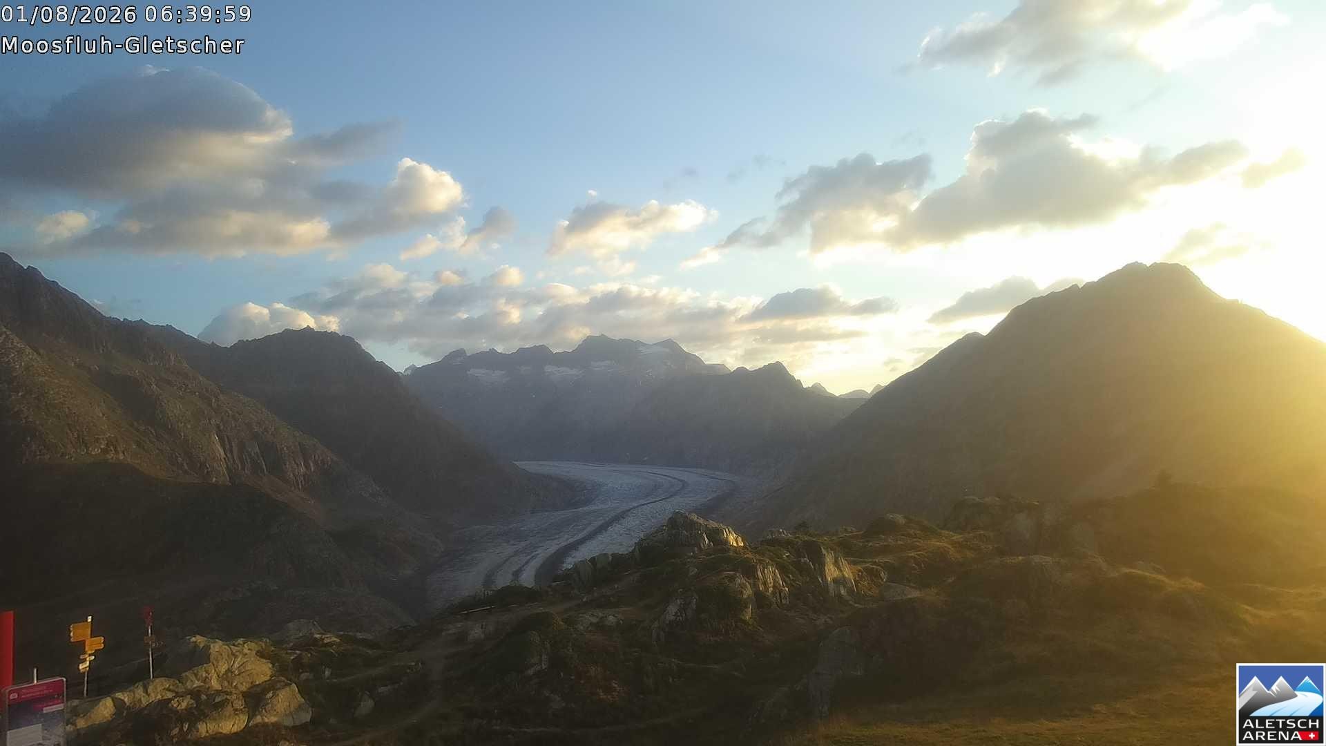Archived image Webcam Moosfluh, Riederalp