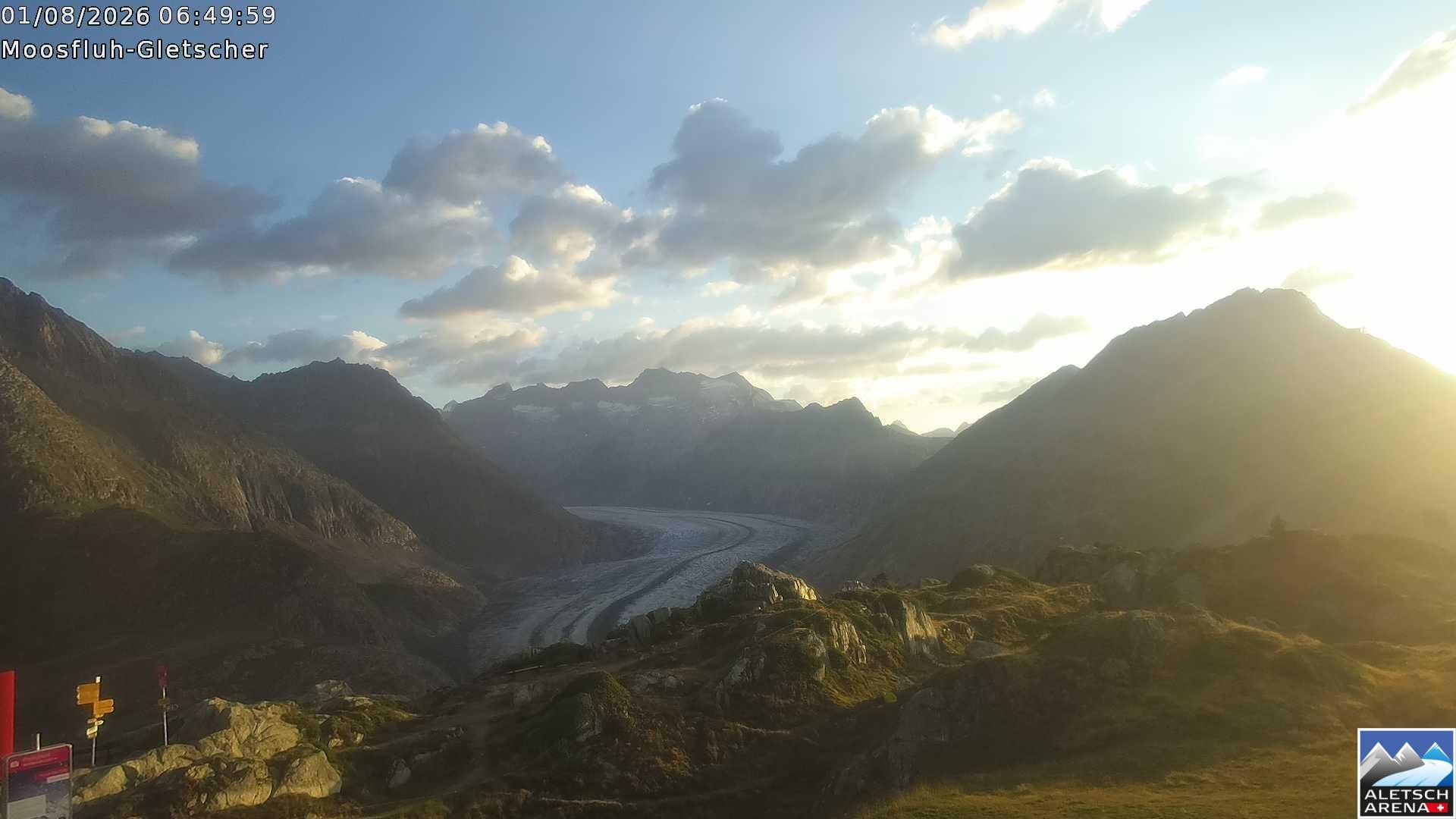 Archived image Webcam Moosfluh, Riederalp