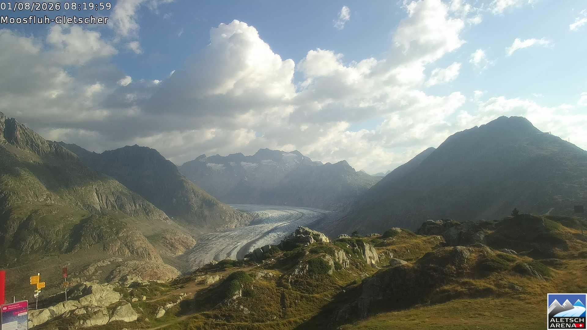 Archived image Webcam Moosfluh, Riederalp