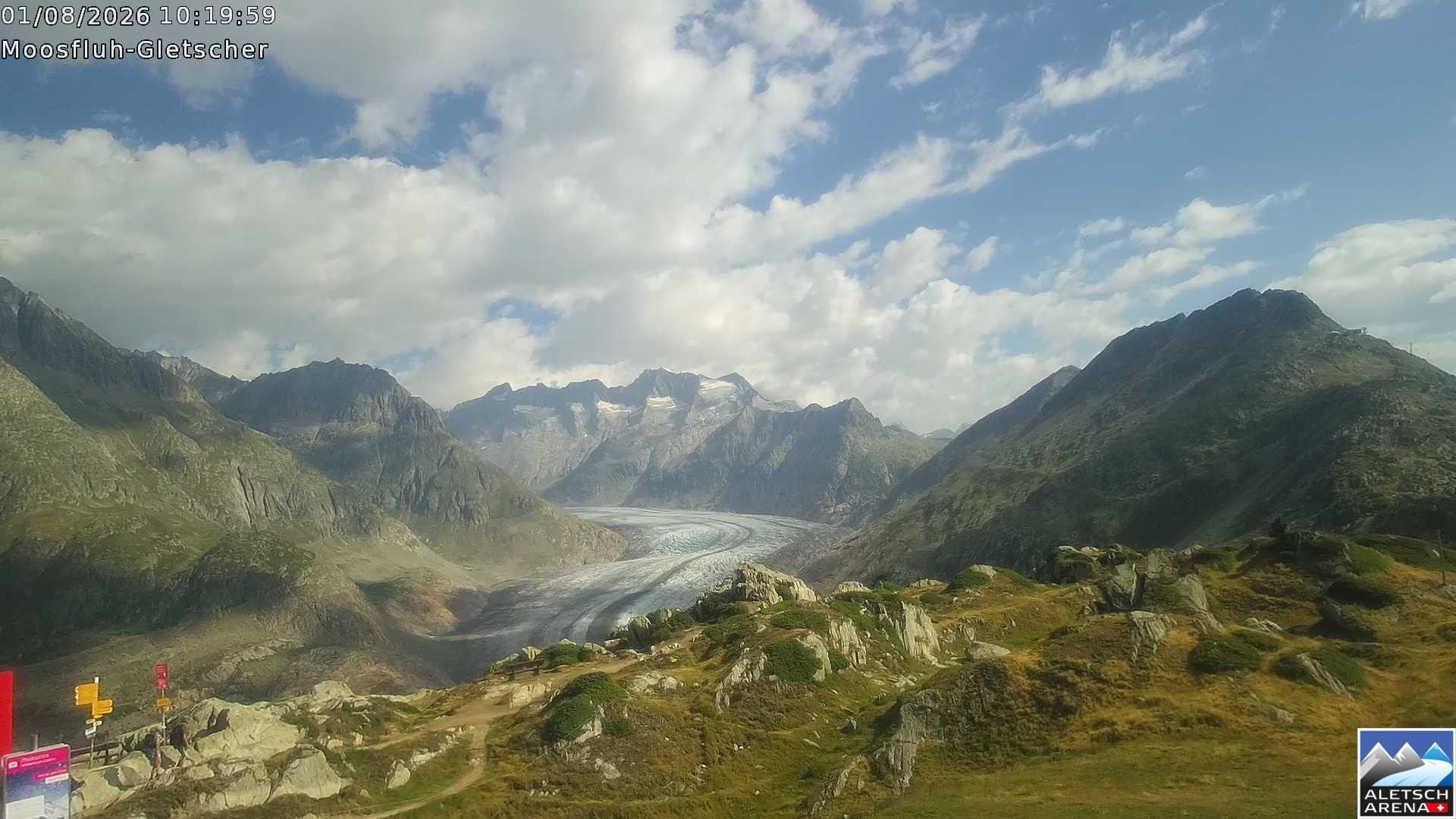 Archived image Webcam Moosfluh, Riederalp