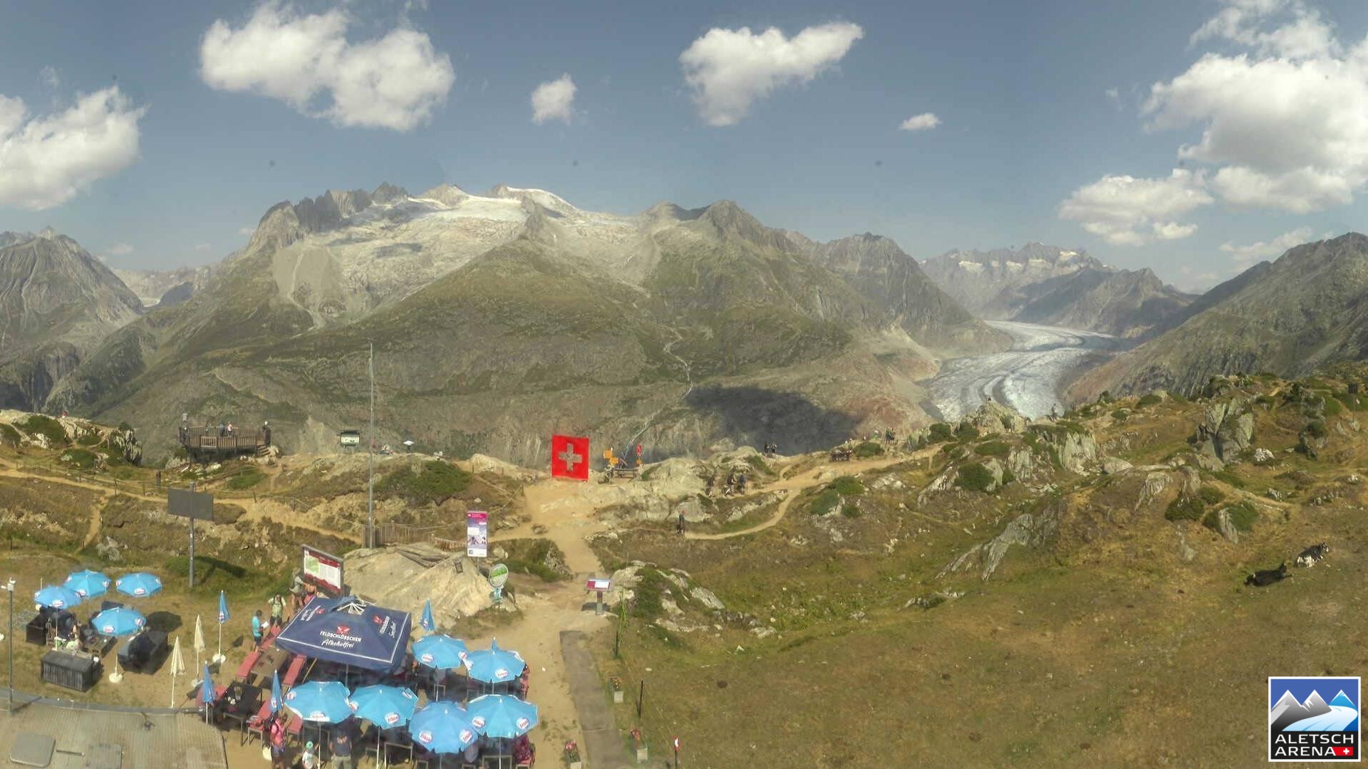 Archiv Foto Webcam Riederalp - Aletschgletscher
