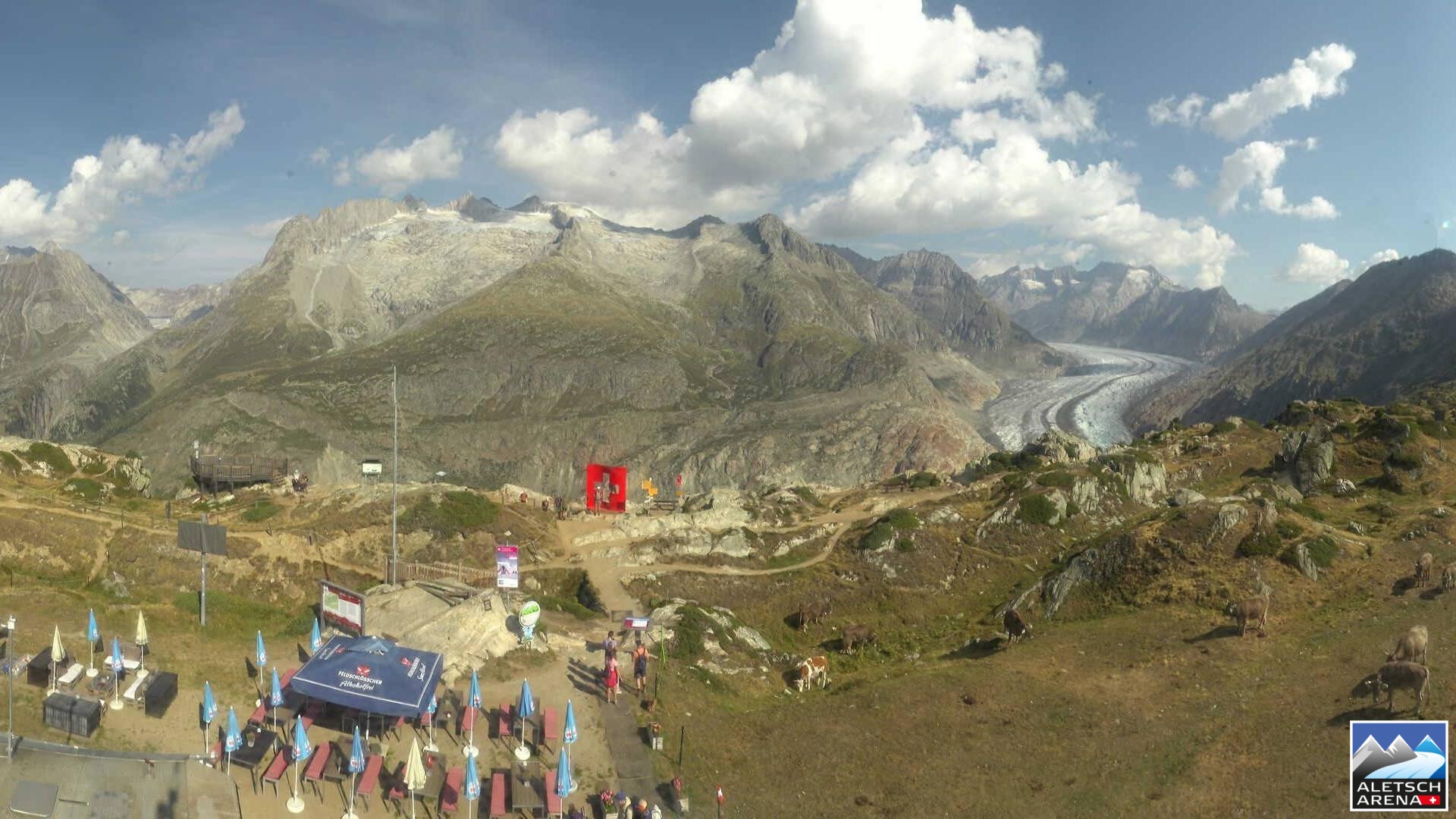 Archiv Foto Webcam Riederalp - Aletschgletscher