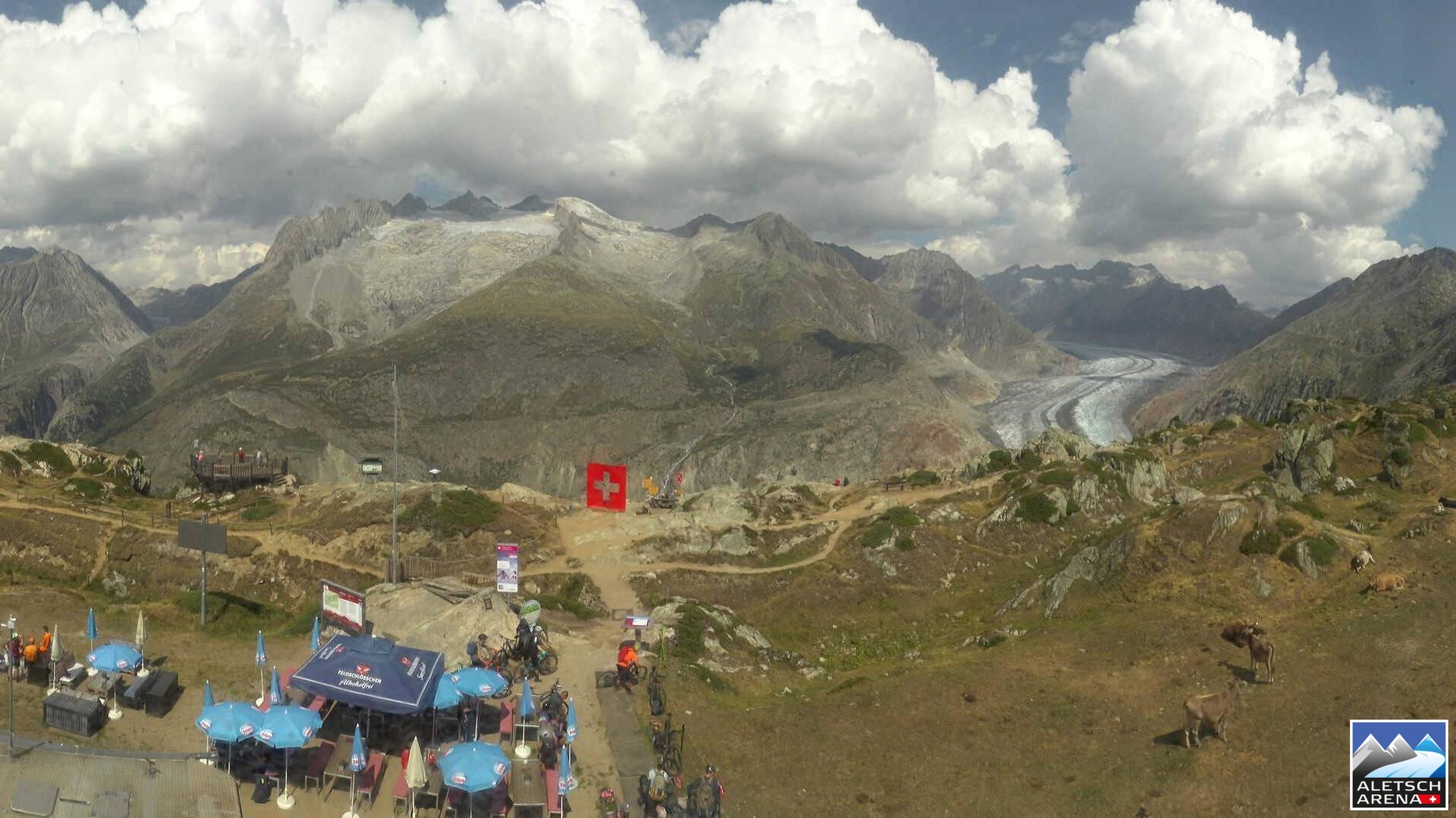 Archiv Foto Webcam Riederalp - Aletschgletscher
