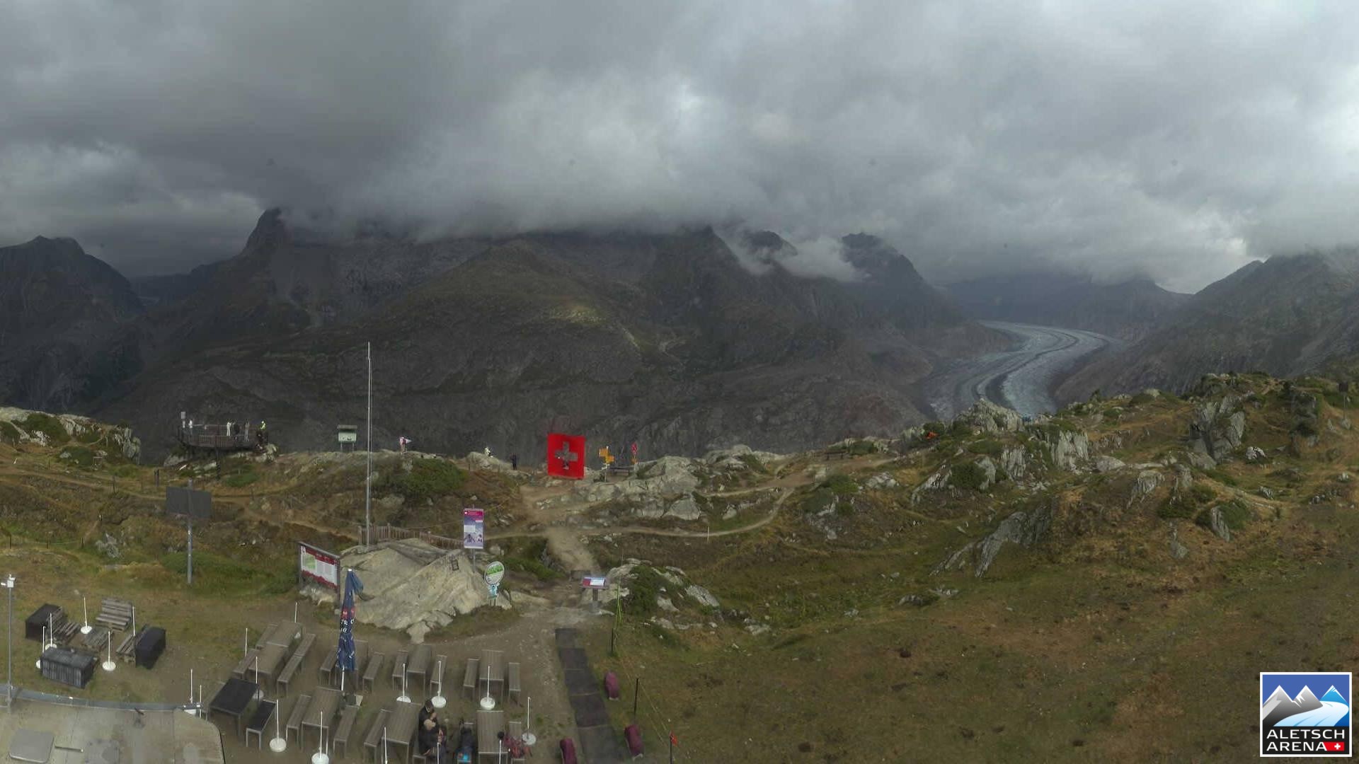 Archiv Foto Webcam Riederalp - Aletschgletscher