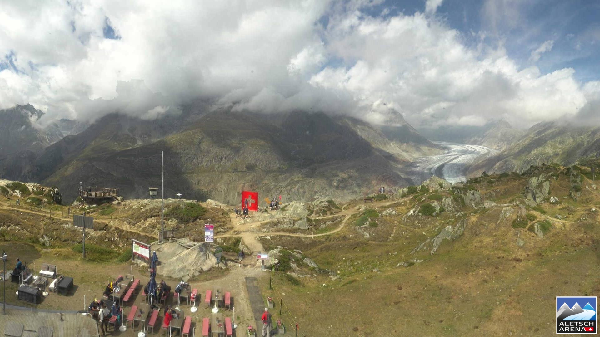 Archiv Foto Webcam Riederalp - Aletschgletscher