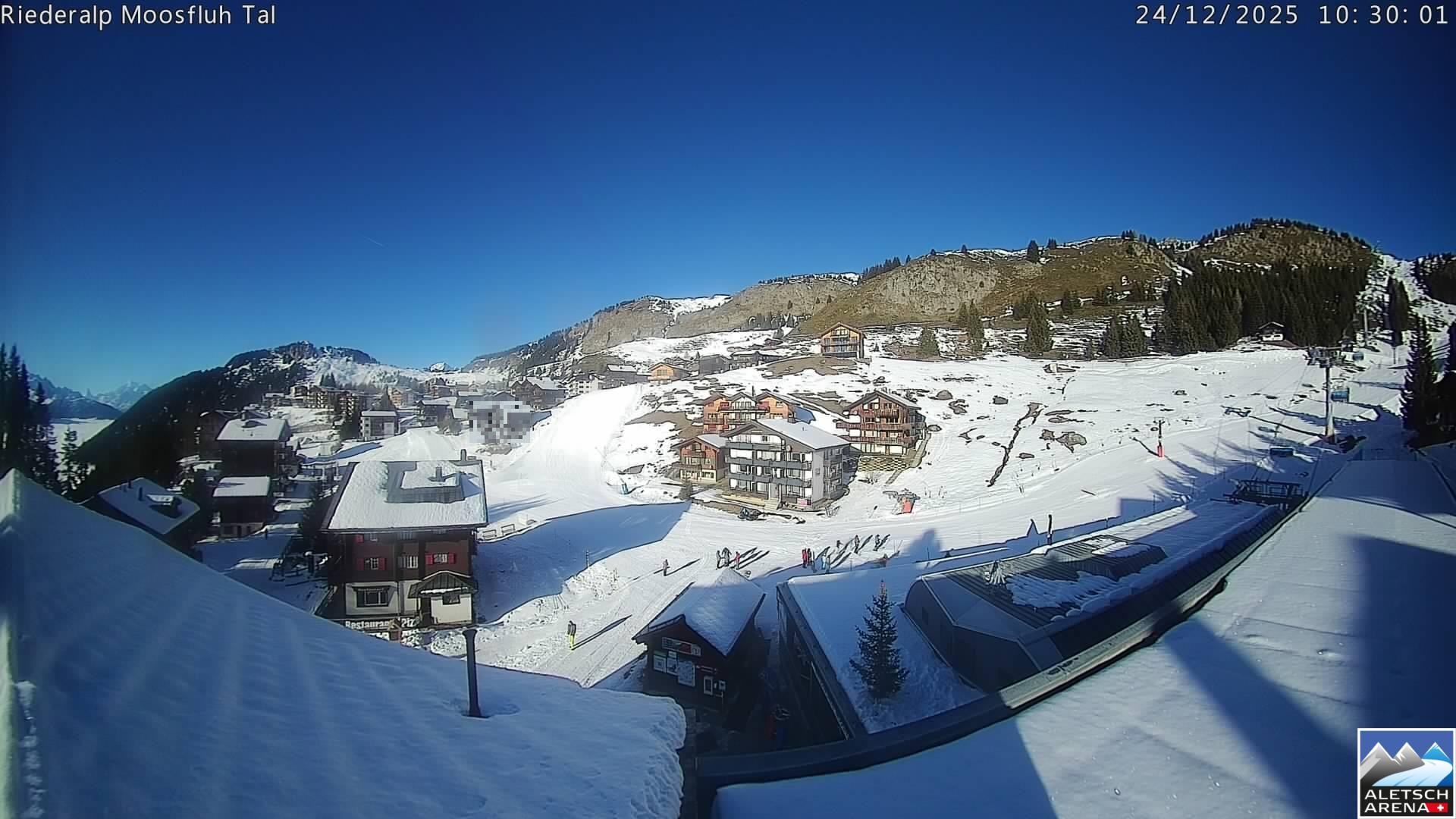 Archiv Foto Webcam Riederalp: Dorfmitte