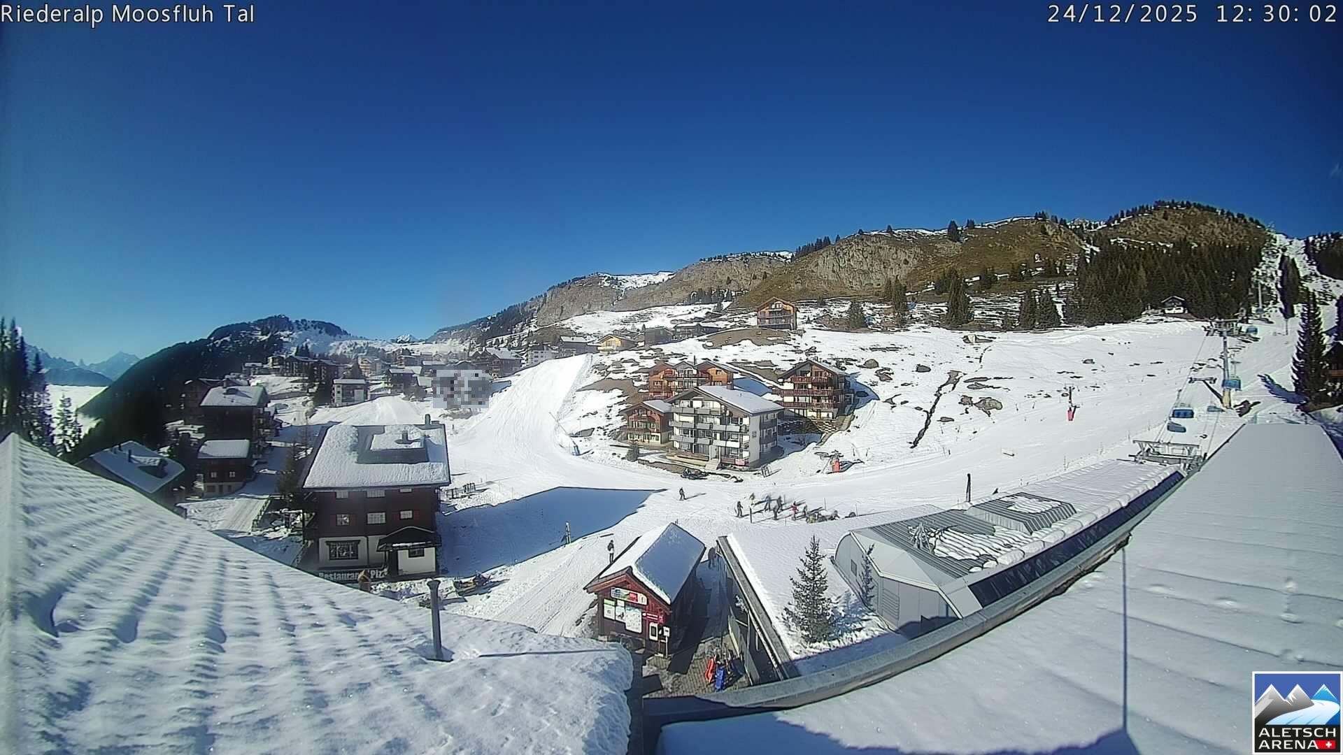 Archiv Foto Webcam Riederalp: Dorfmitte