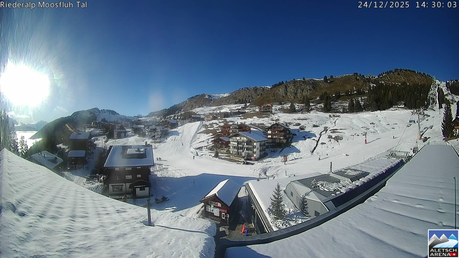 Archiv Foto Webcam Riederalp: Dorfmitte