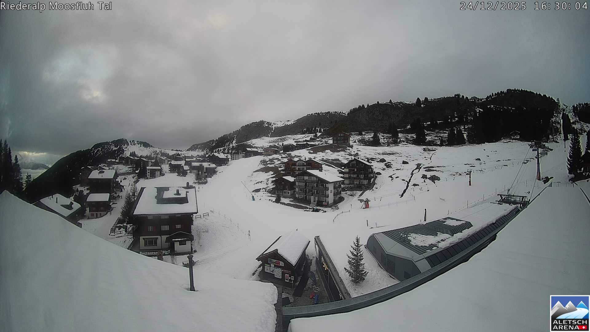 Archiv Foto Webcam Riederalp: Dorfmitte