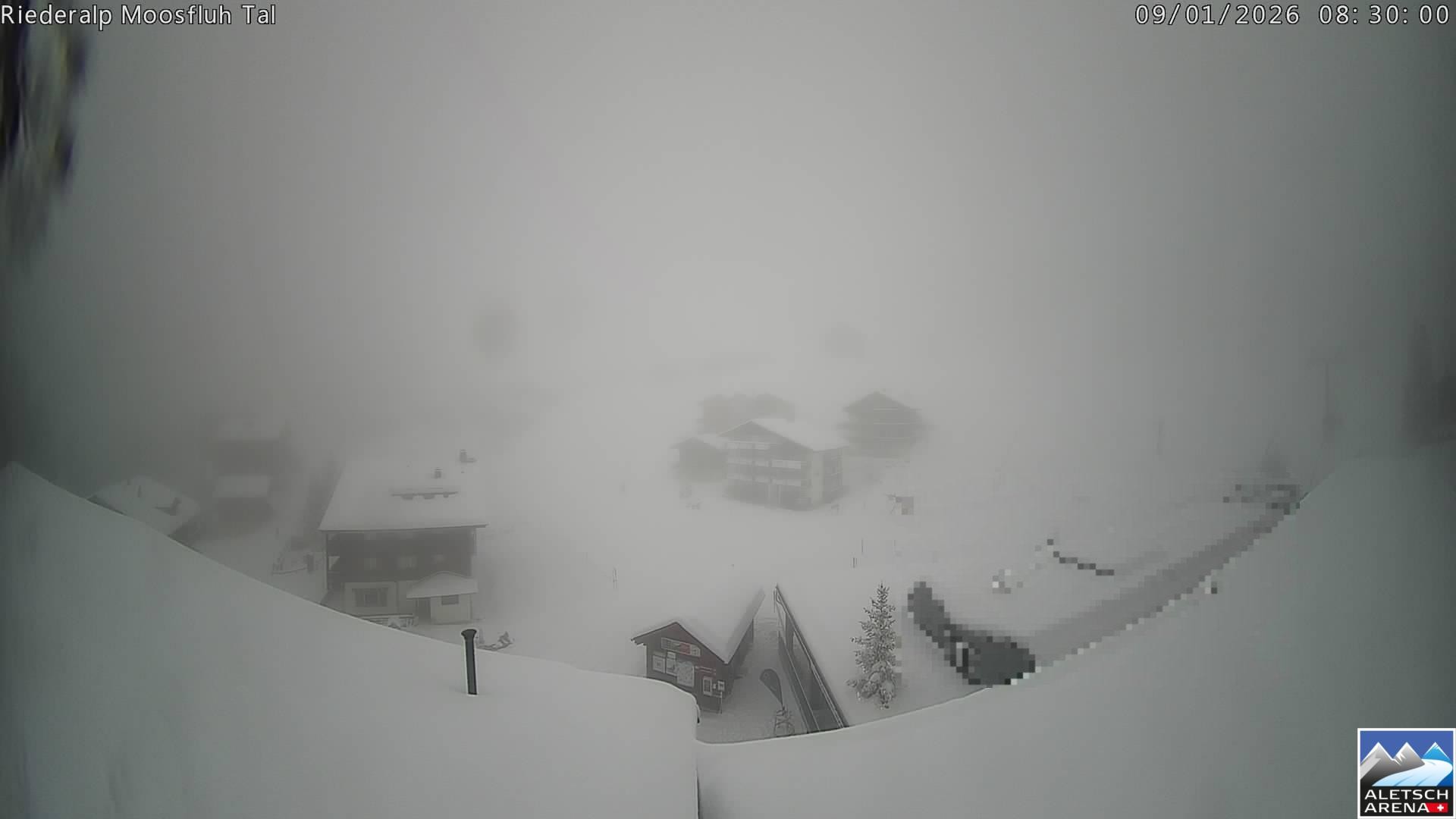 Archiv Foto Webcam Riederalp: Dorfmitte