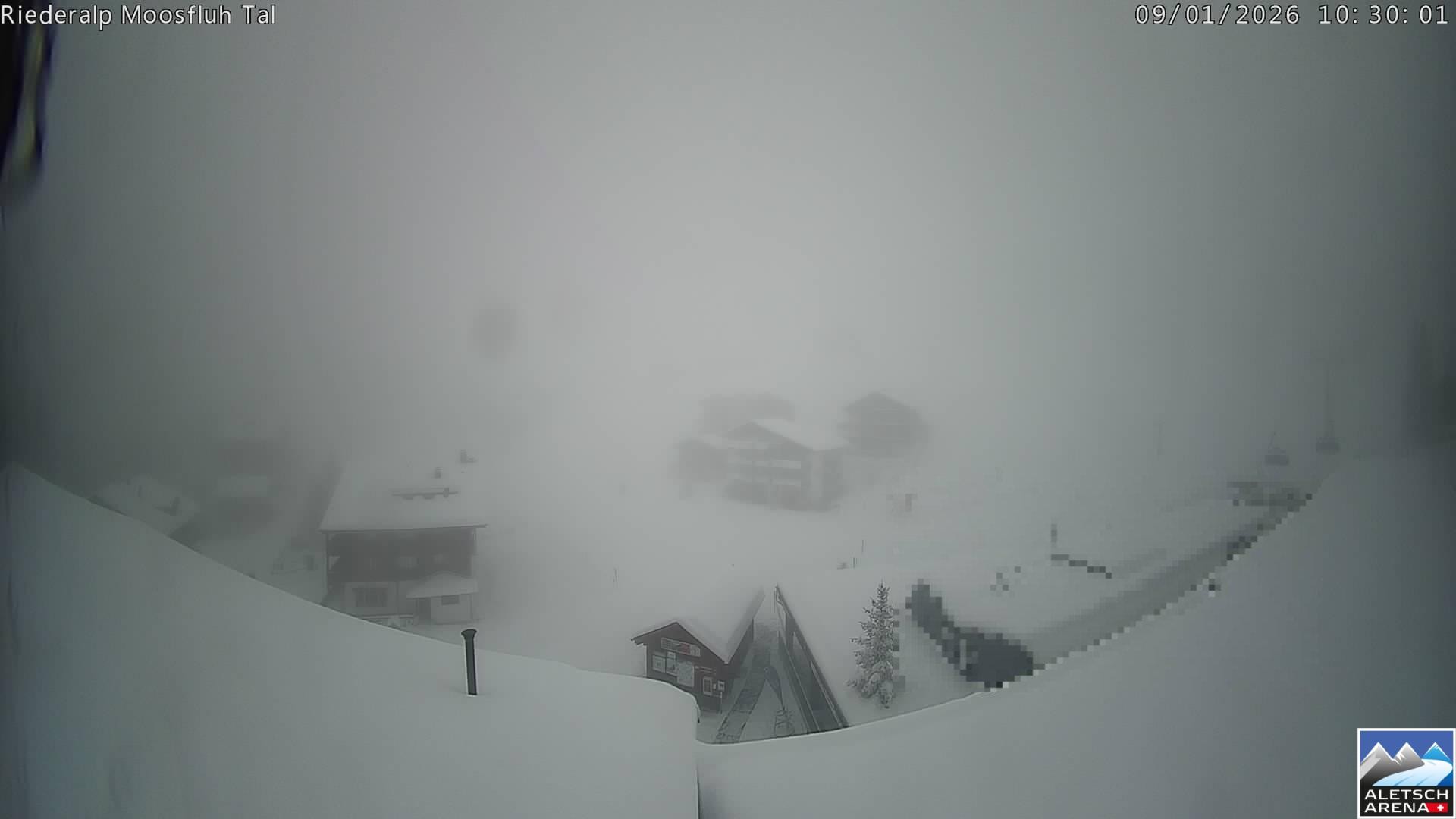 Archiv Foto Webcam Riederalp: Dorfmitte