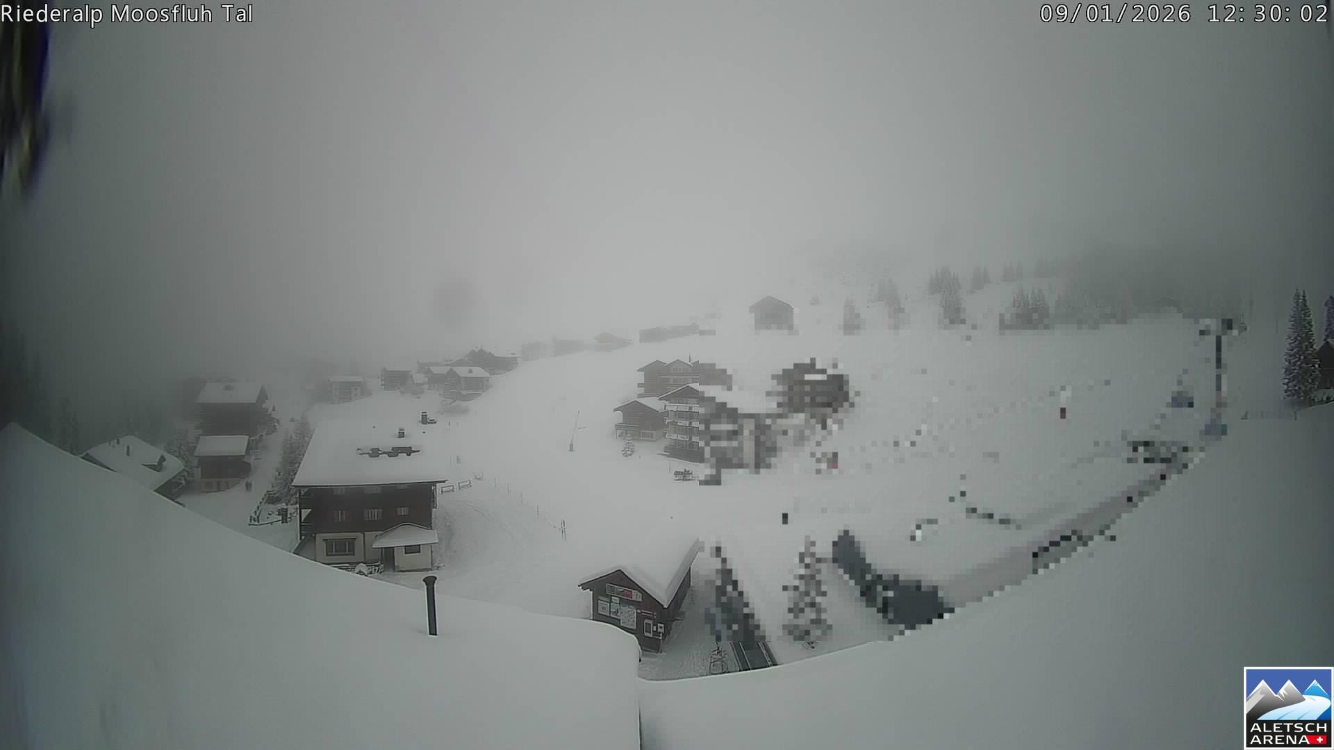 Archiv Foto Webcam Riederalp: Dorfmitte