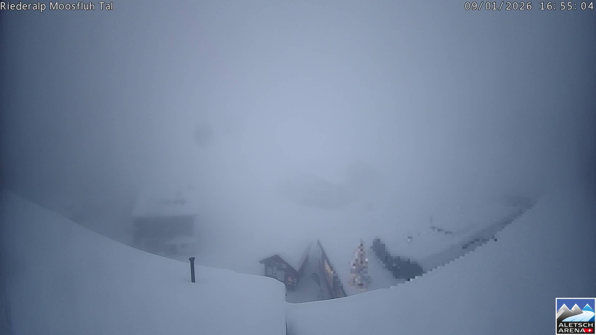 Archiv Foto Webcam Riederalp: Dorfmitte