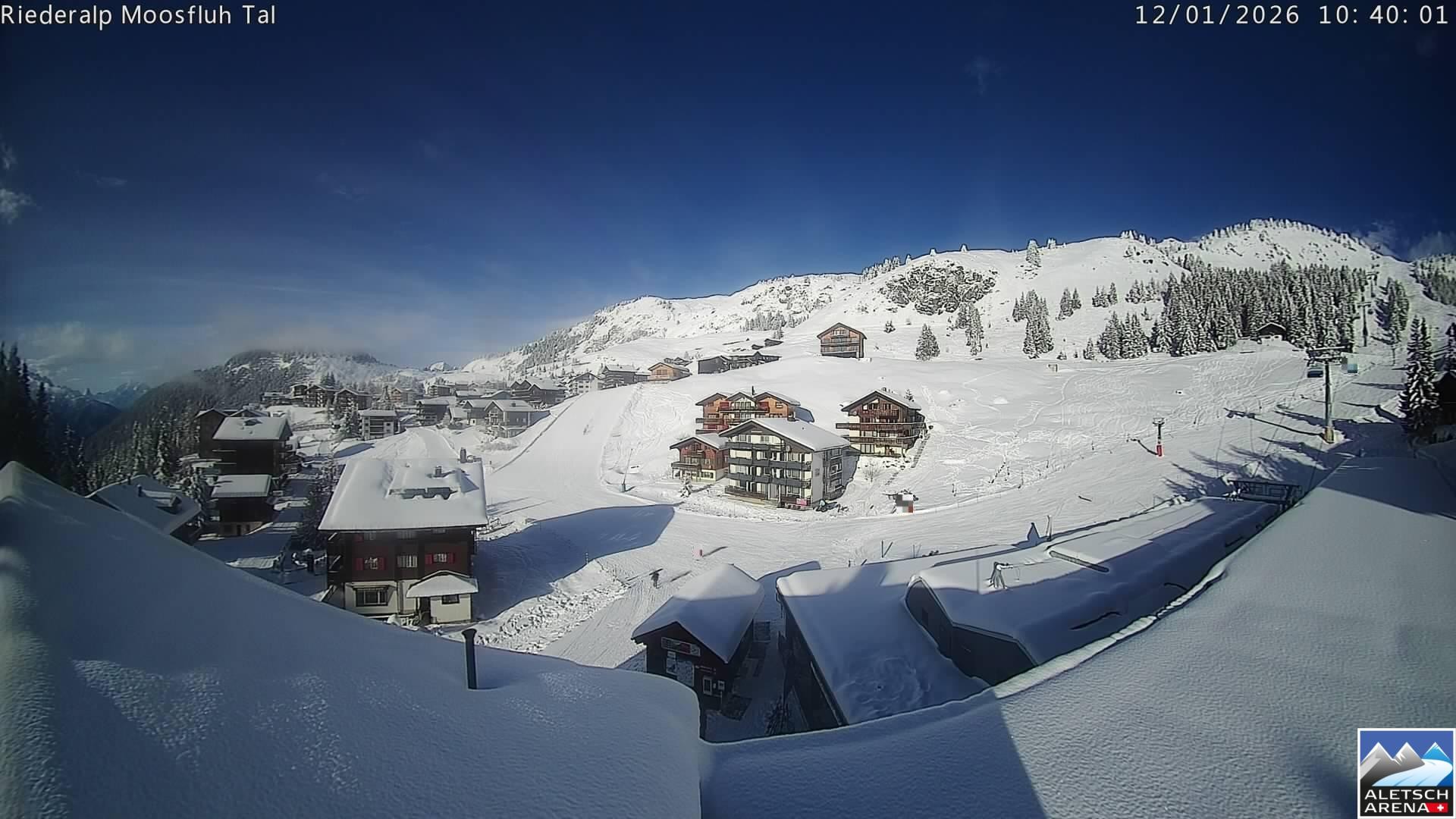 Archived image Webcam Riederalp - Village